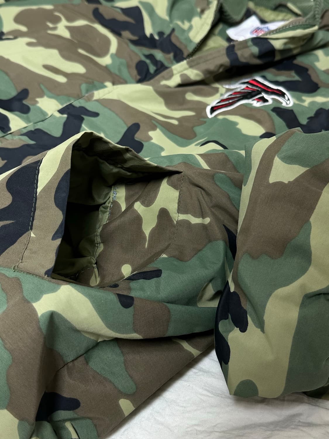 올드 NFL 애틀란타 팔콘 카모 퀄팅 자켓 라지 상품이미지9