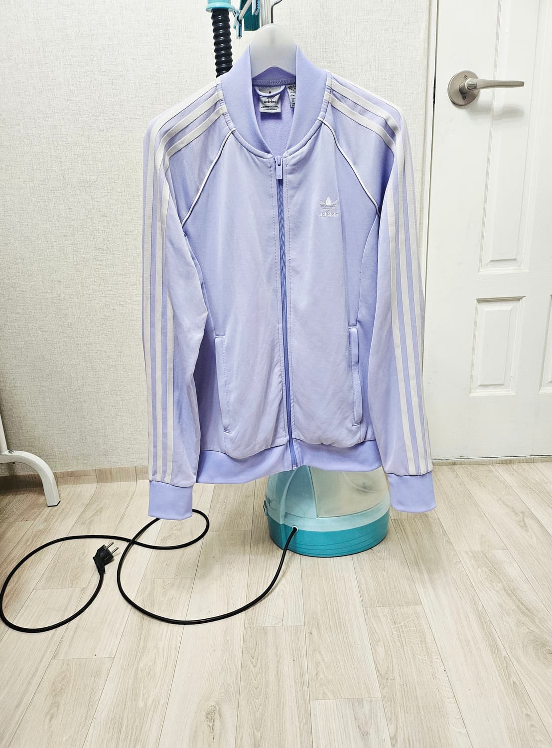 (95)M☆초대장급☆아디다스 슈퍼스타 바이올렛 라벤더[연보라] 트랙탑져지 상품이미지1