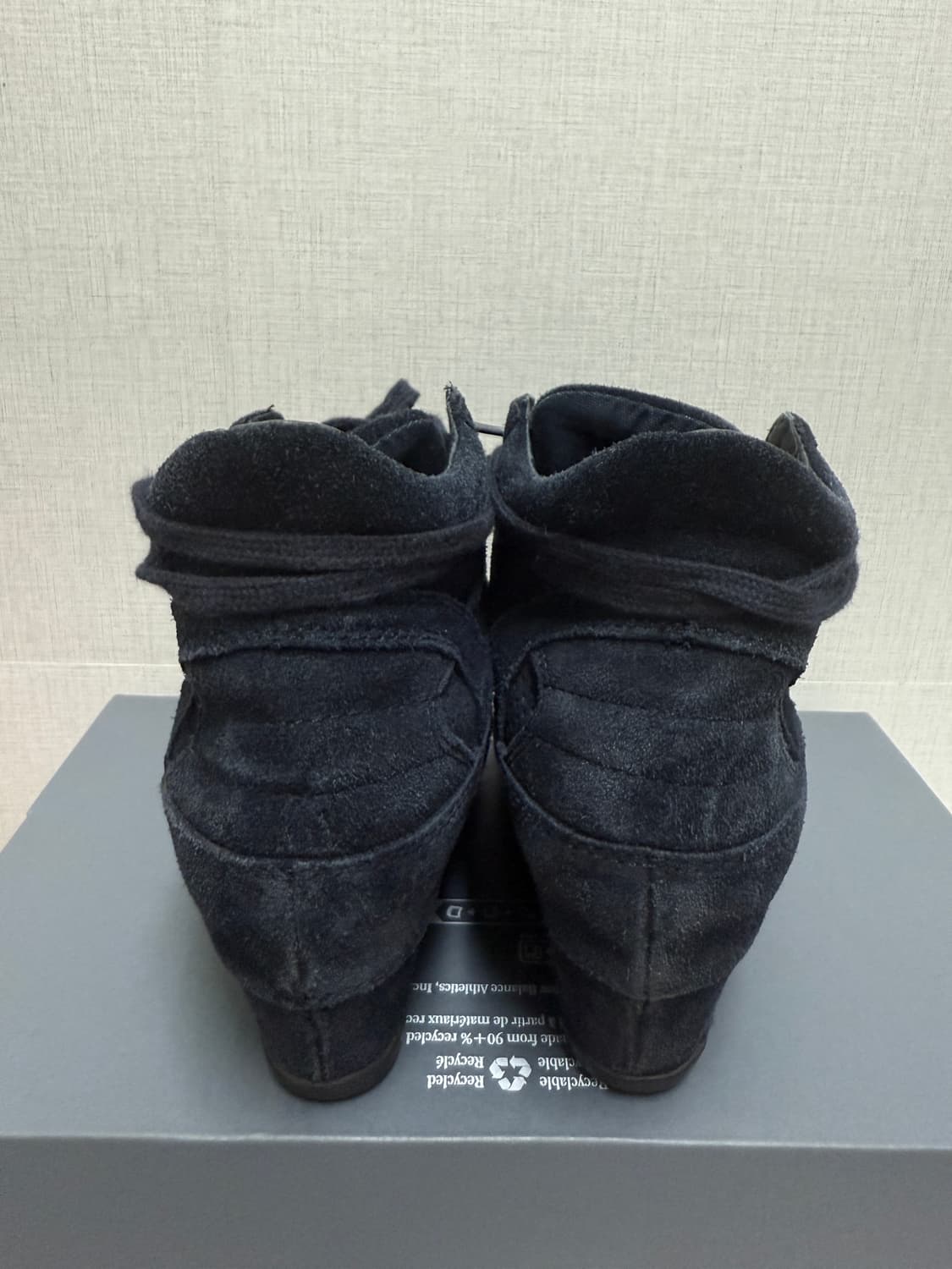Ash bowie suede navy 웨지힐 상품이미지3