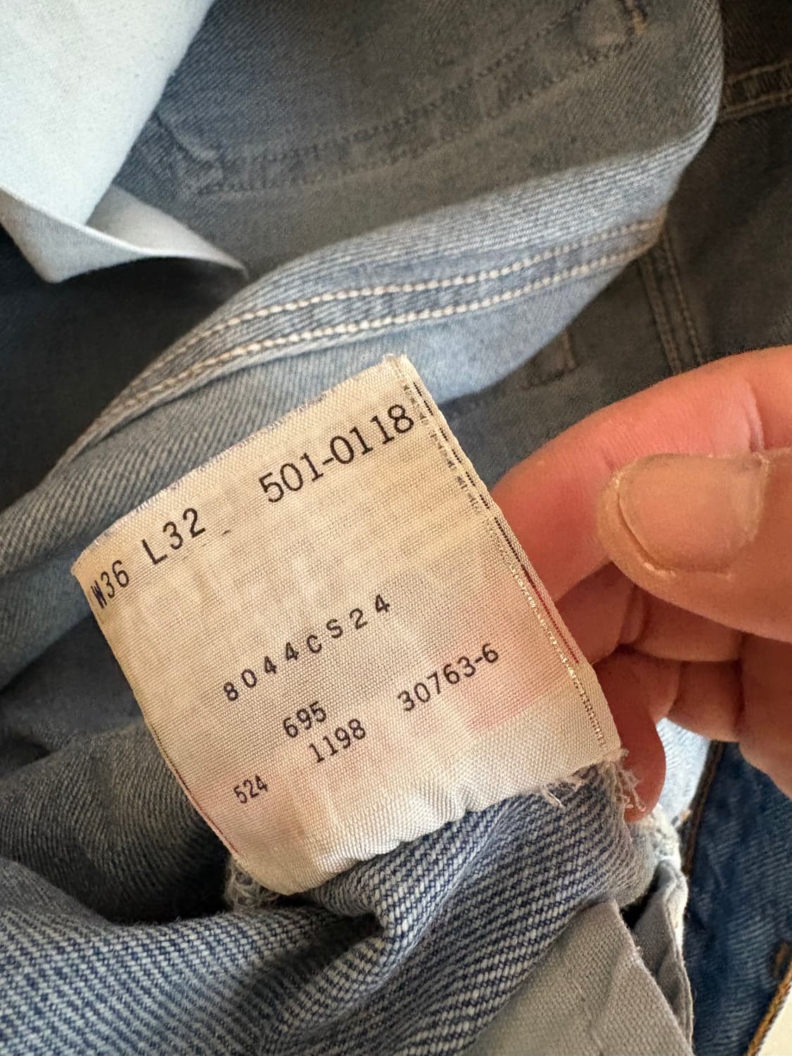 90‘s vtg Levis 501 USA Denim pant. 상품이미지7