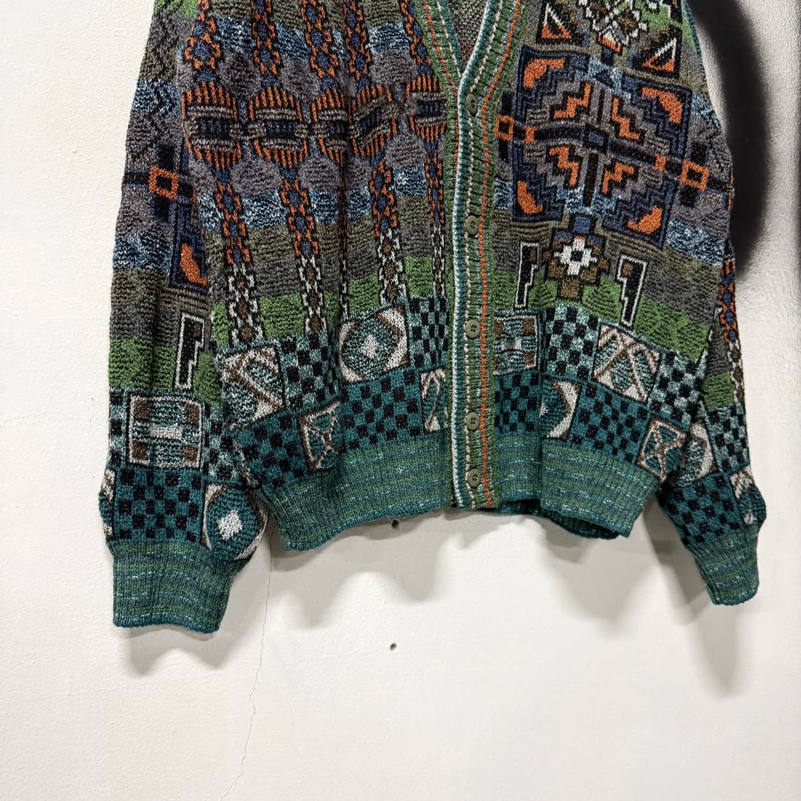 COLLEGE by Marcazzani 이탈리아 에스닉 패턴 가디건 상품이미지4