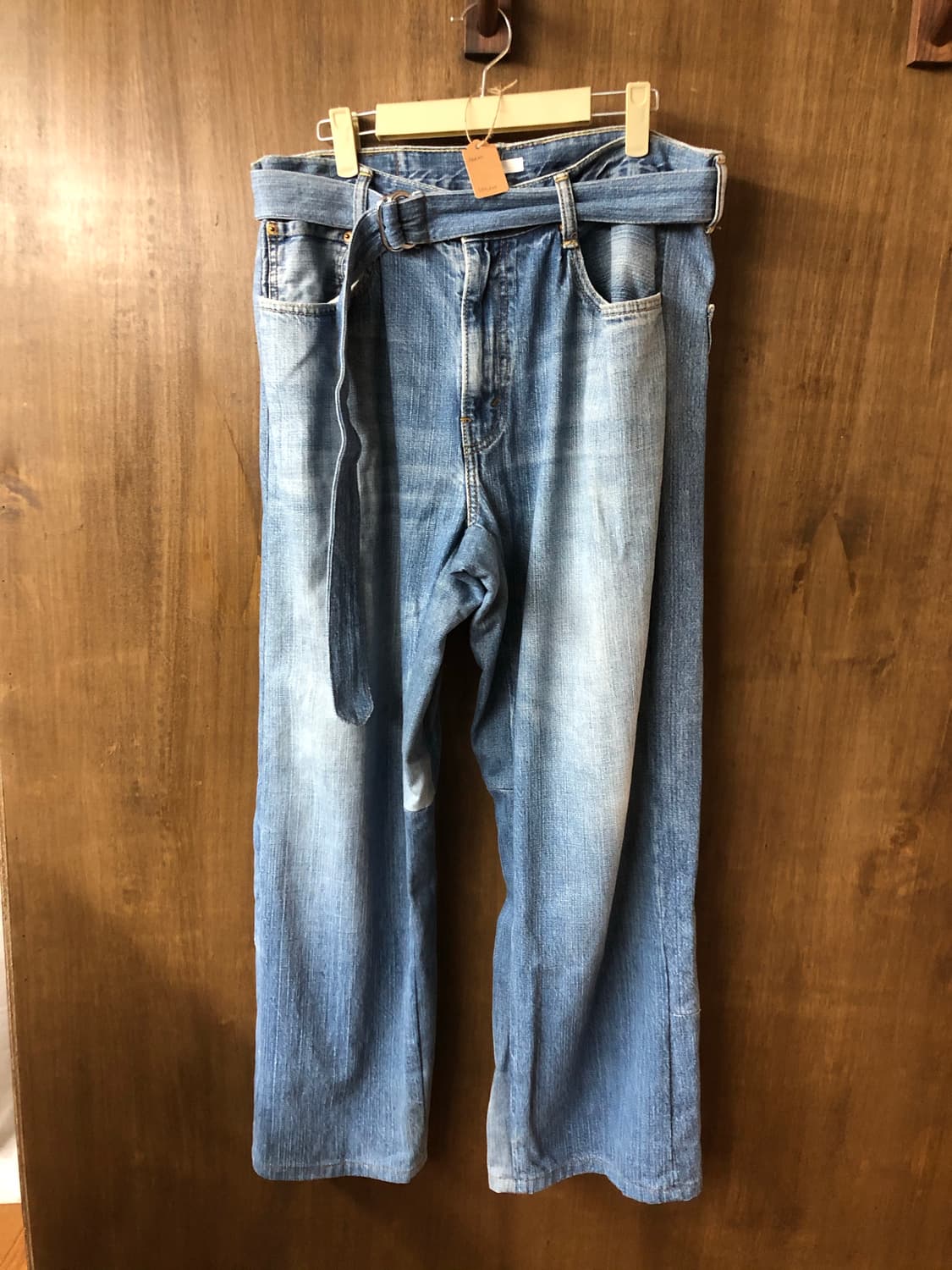 Seeall 벨티드 데님 팬츠 상품이미지1