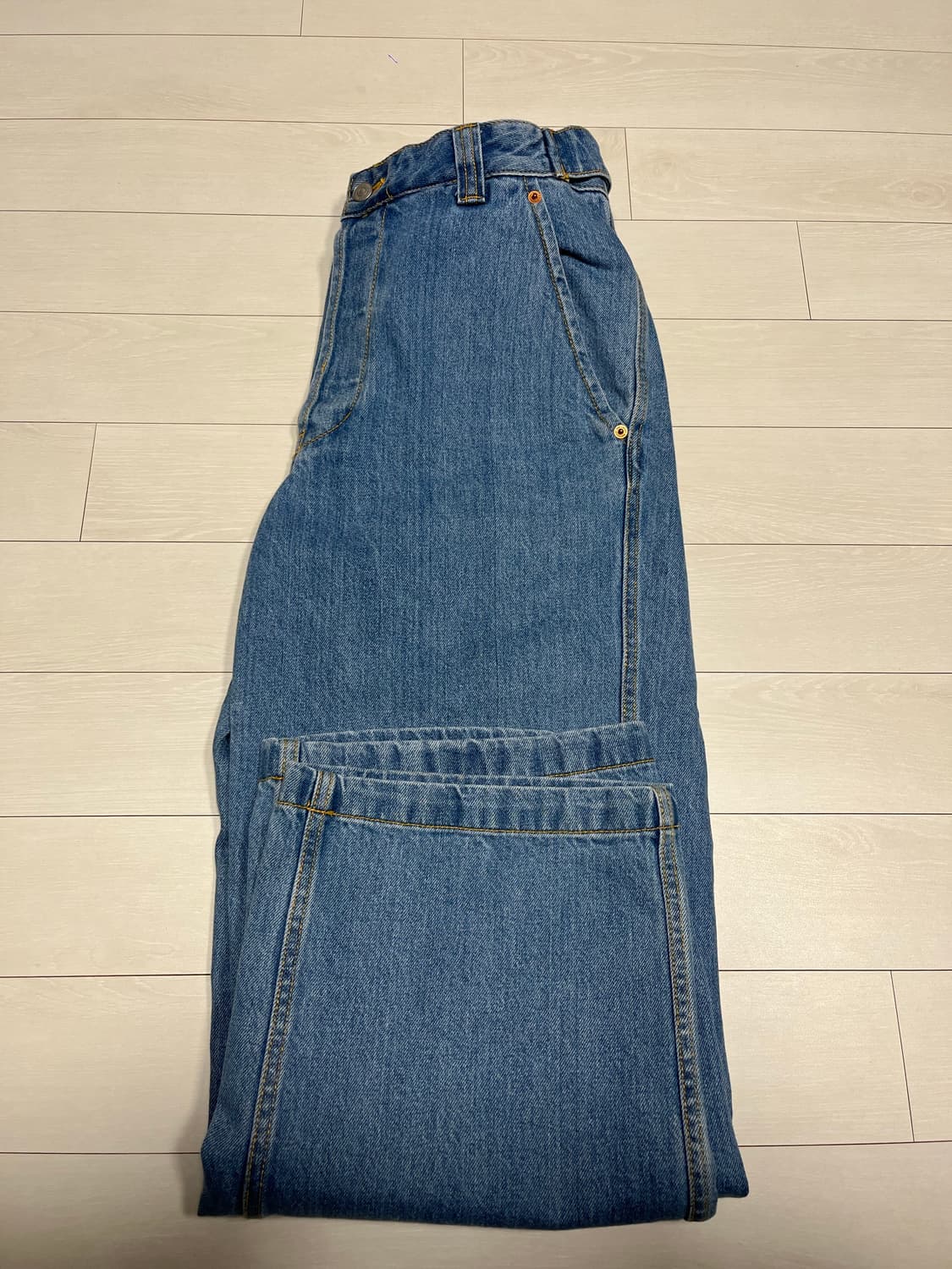 [도큐먼트]DENIM PAINTER PANTS(LIGHT INDIGO) 상품이미지8