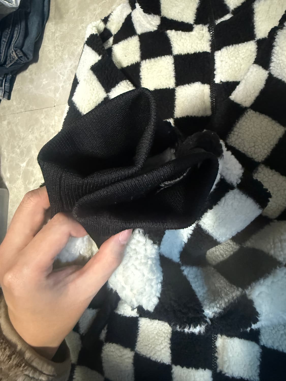 XL사이즈 반스 리버시믈 체커 후리스 상품이미지2