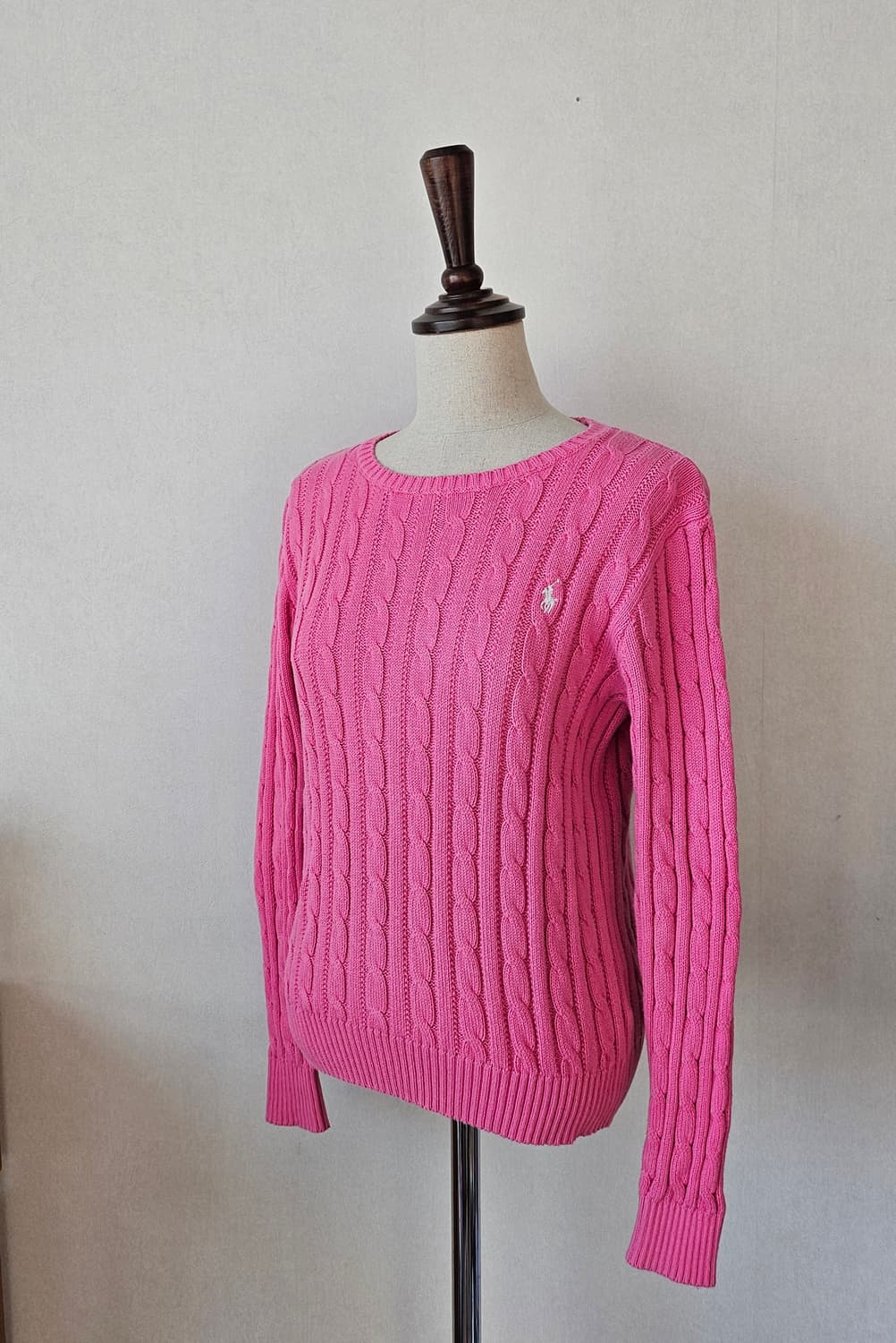폴로 랄프로렌 케이블 니트 핑크 / 봄 니트 / 여성 44~55 상품이미지3