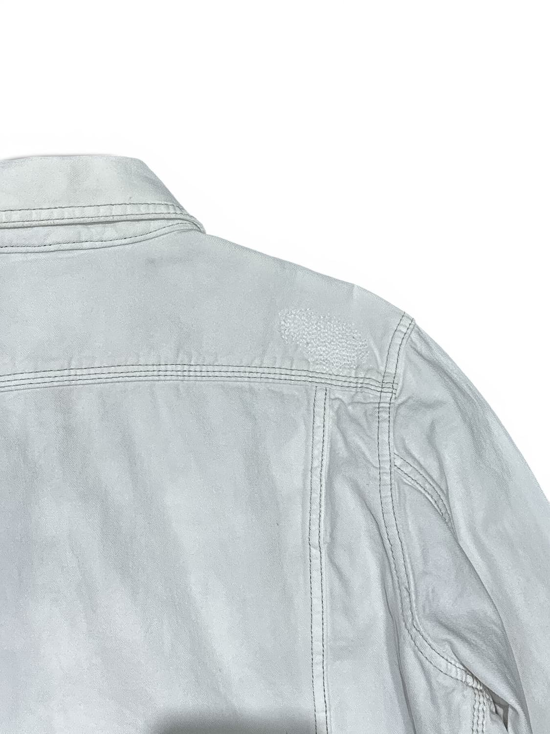 Diesel White Damaged Cotton Trucker 상품이미지7