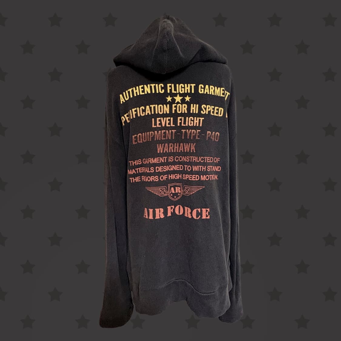 아비렉스 아카이브 한정 블랙 후드집업  상품이미지5