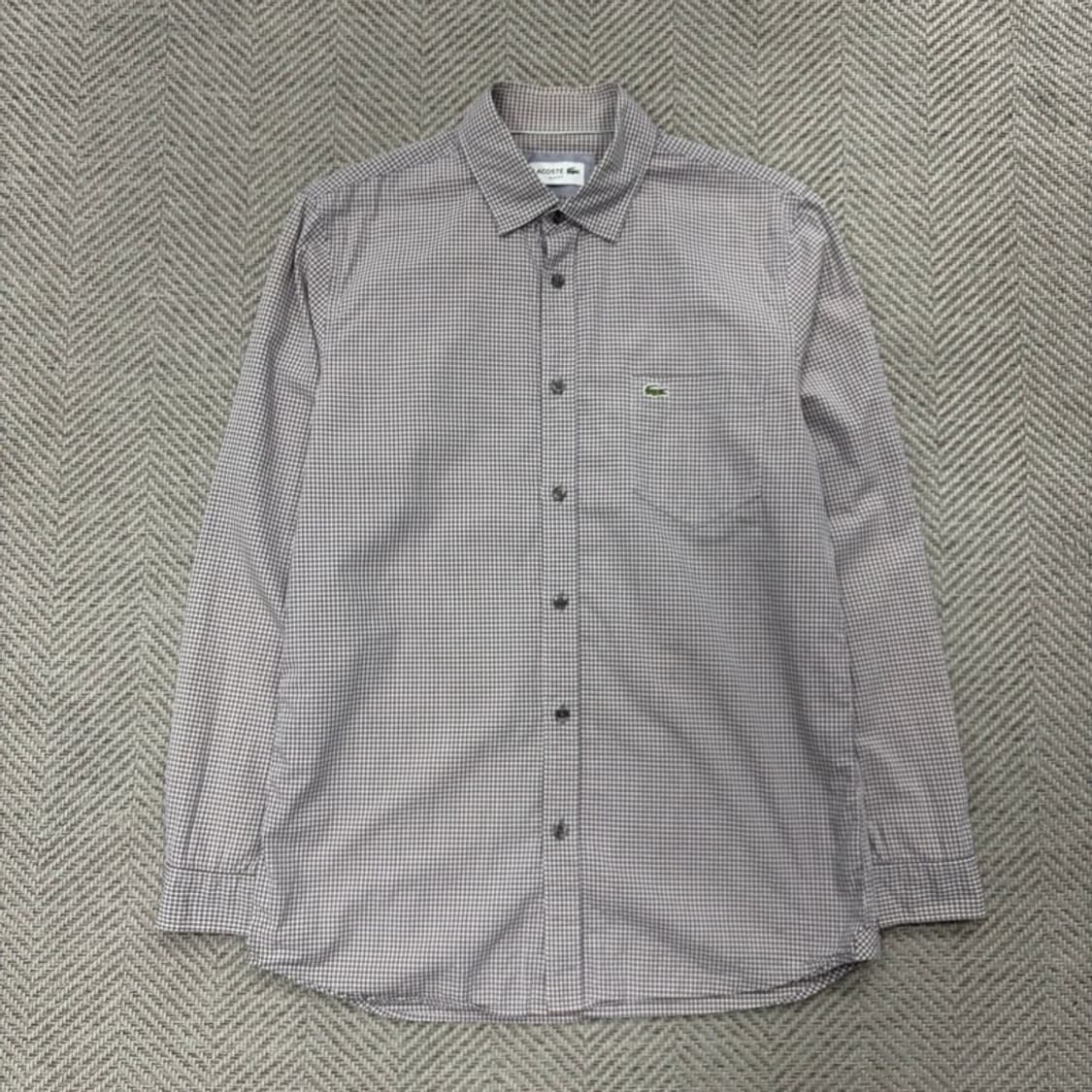라코스테 잔체크 셔츠  v1343 상품이미지1