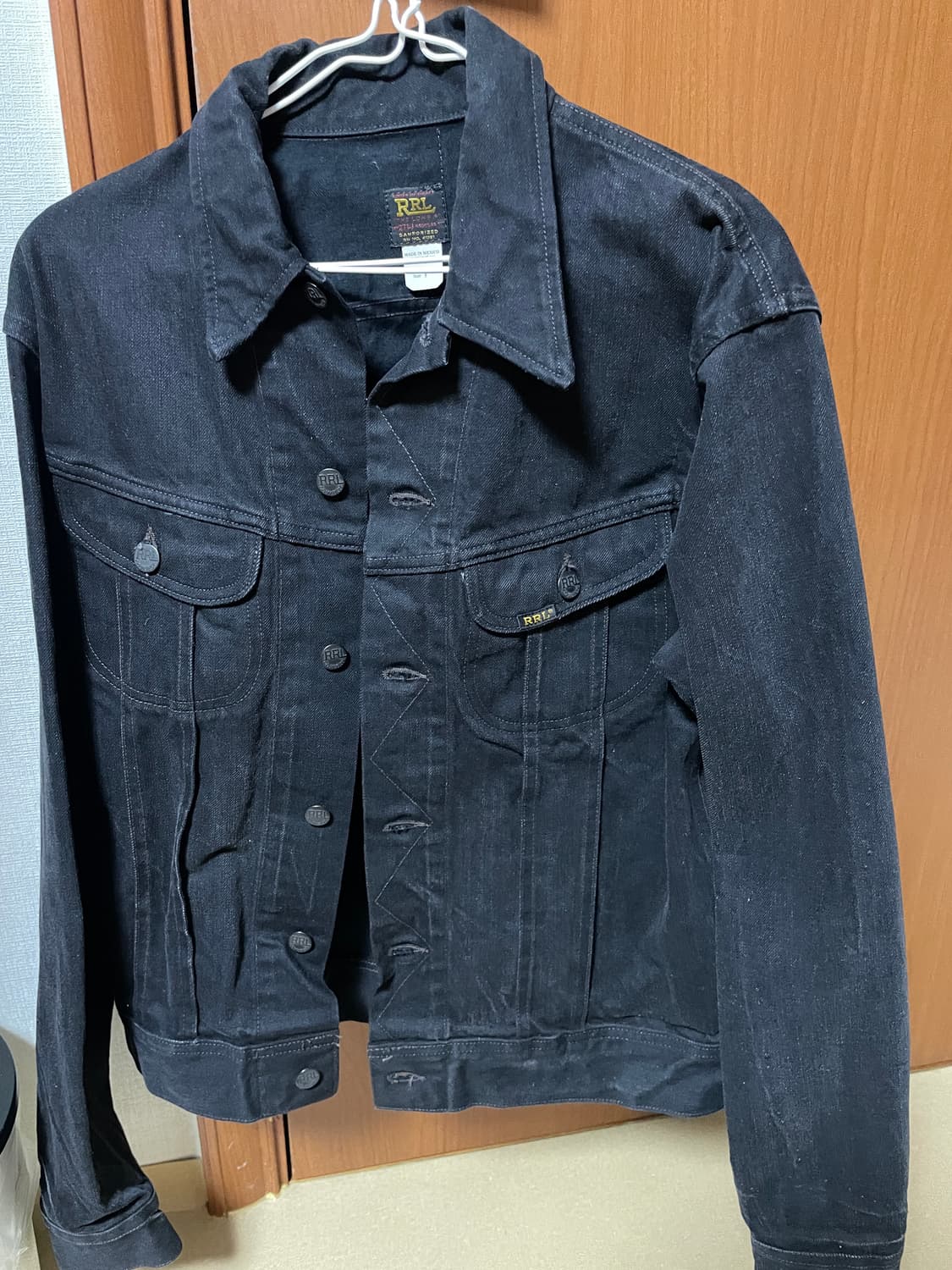 더블알엘 271 블랙데님 자켓 M사이즈 상품이미지1