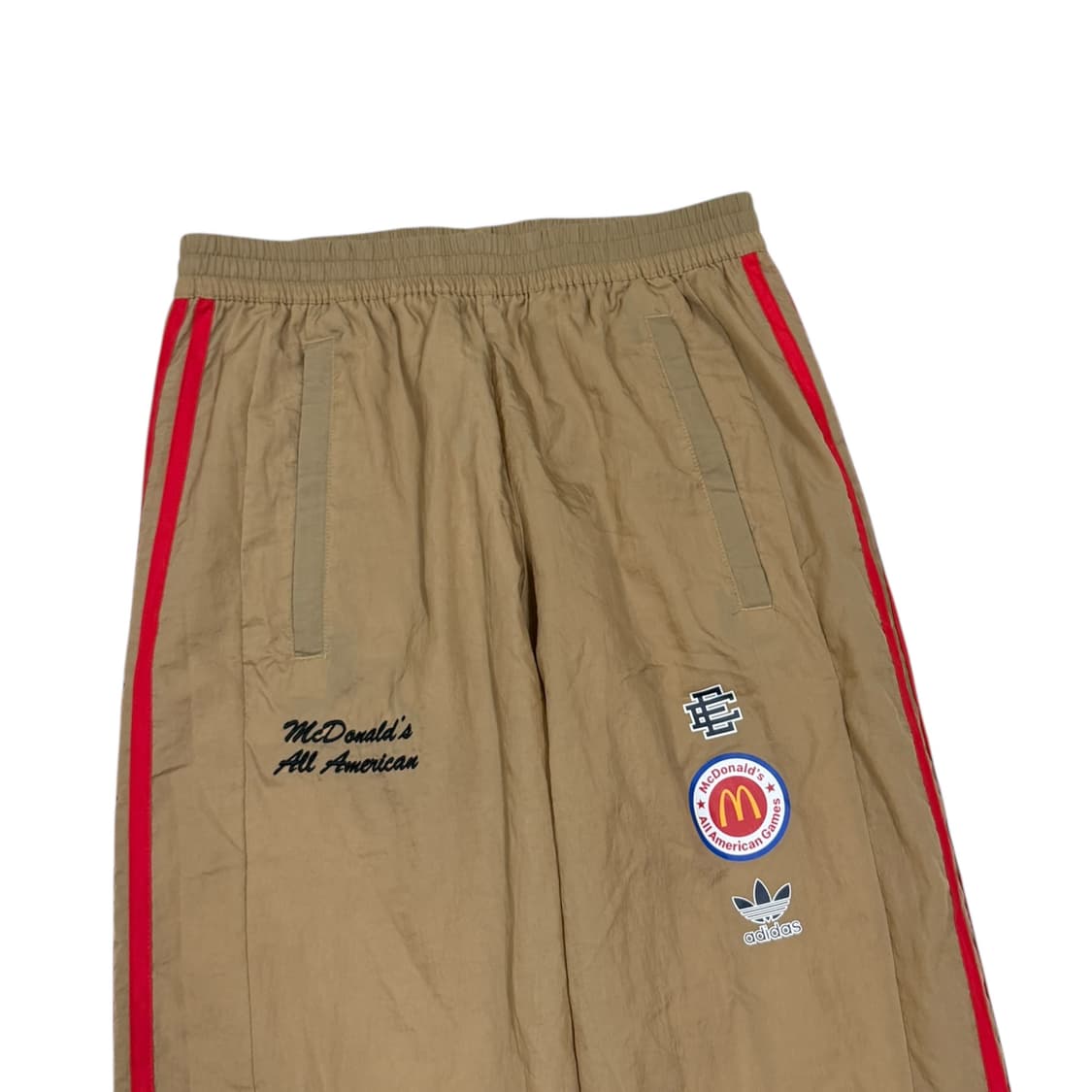아디다스 맥도날드 버튼 트랙팬츠 바지 베이지 브라운 M 상품이미지2
