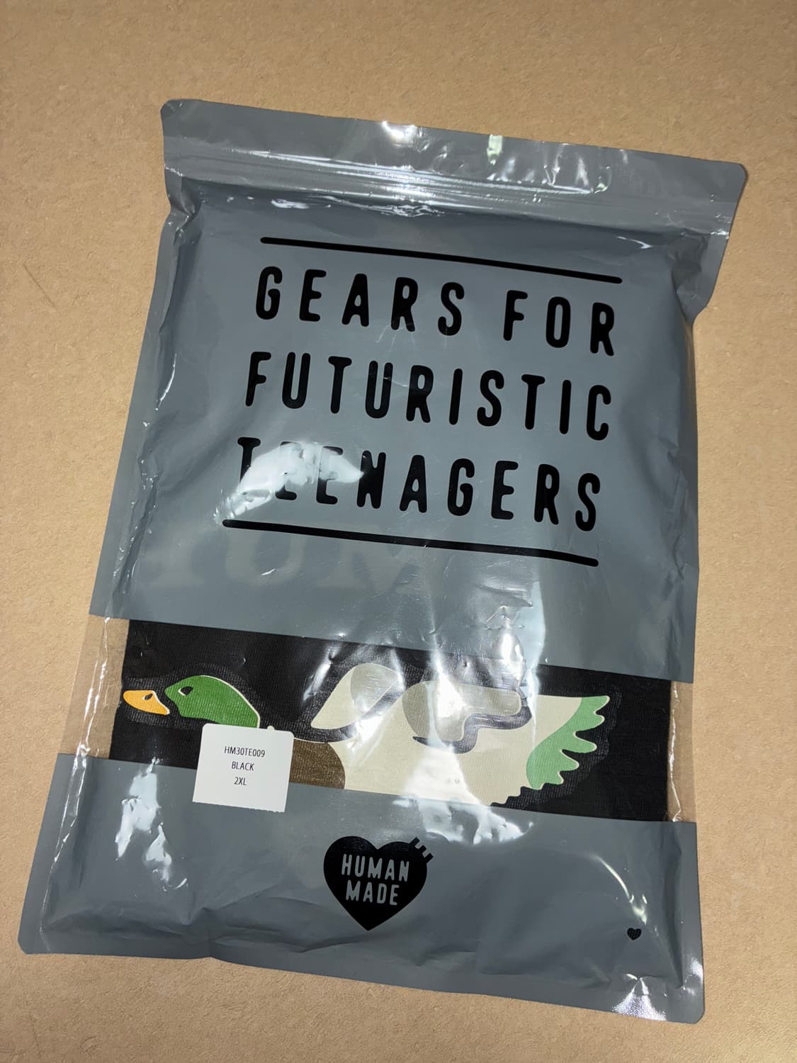 휴먼메이드 오리 그래픽 티셔츠 블랙 상품이미지2