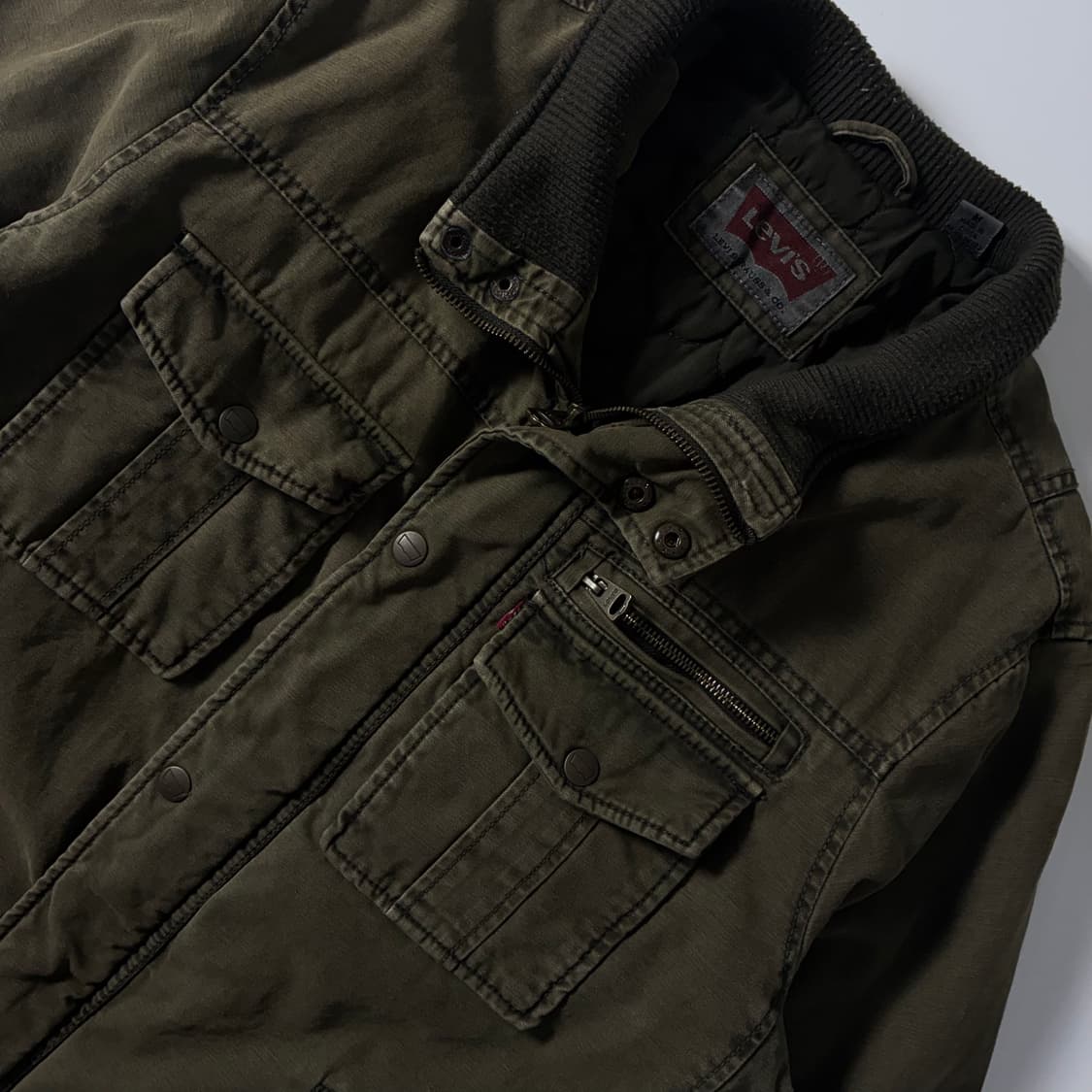 Levi's 리바이스 워싱 워크 바이커 봄버 자켓 상품이미지3