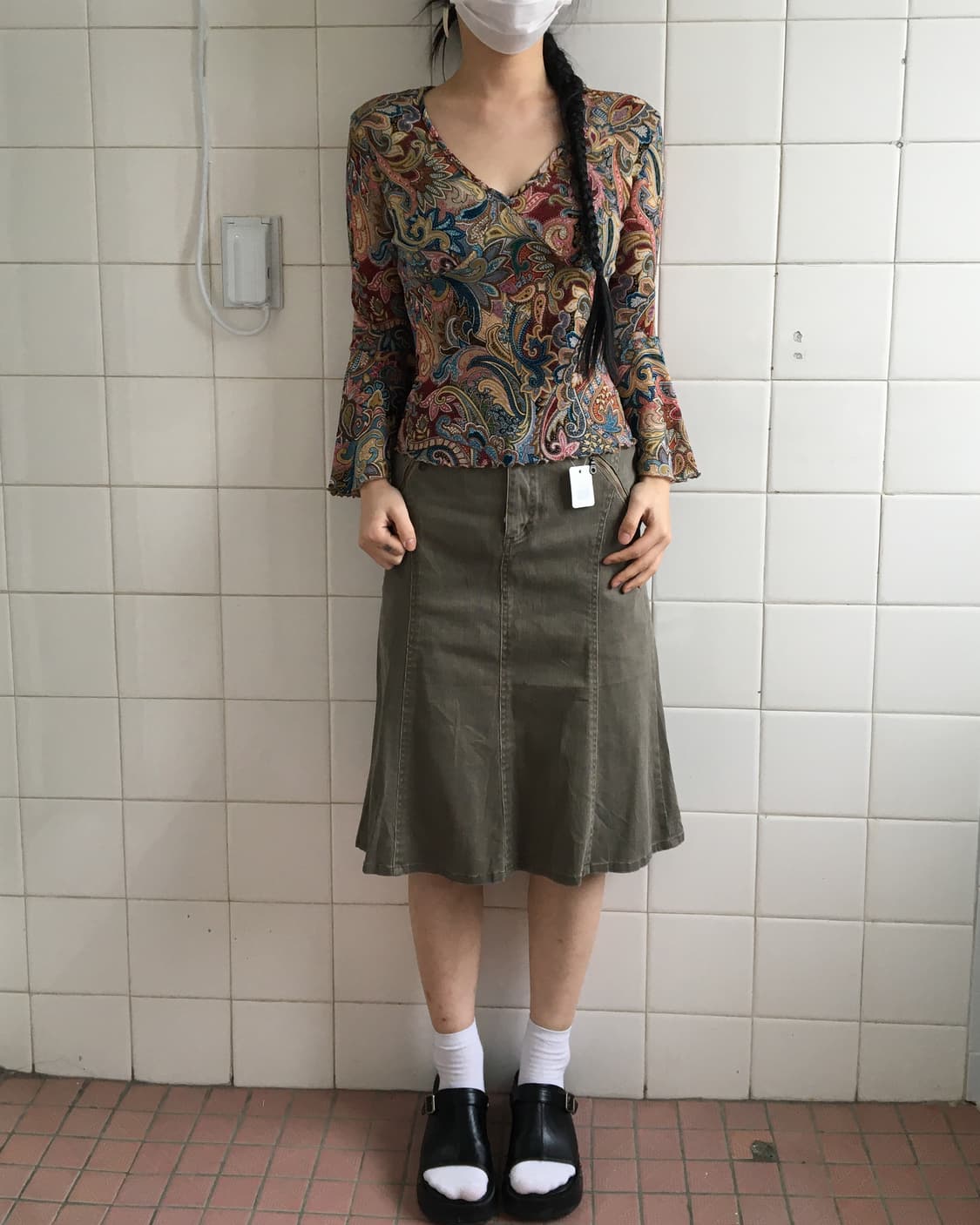 Paisley pattern sleeve 상품이미지1