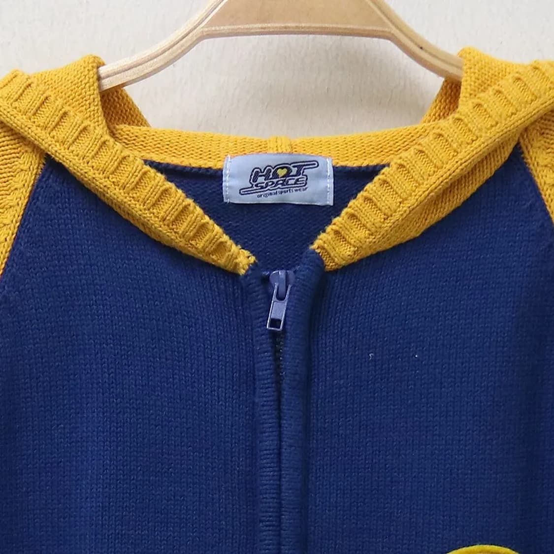 HOT SPACE 배색 니트 후드 집업 62255 상품이미지3