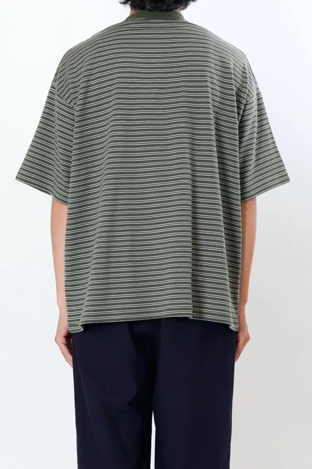evcon border wide ss t-shirts khaki 상품이미지4