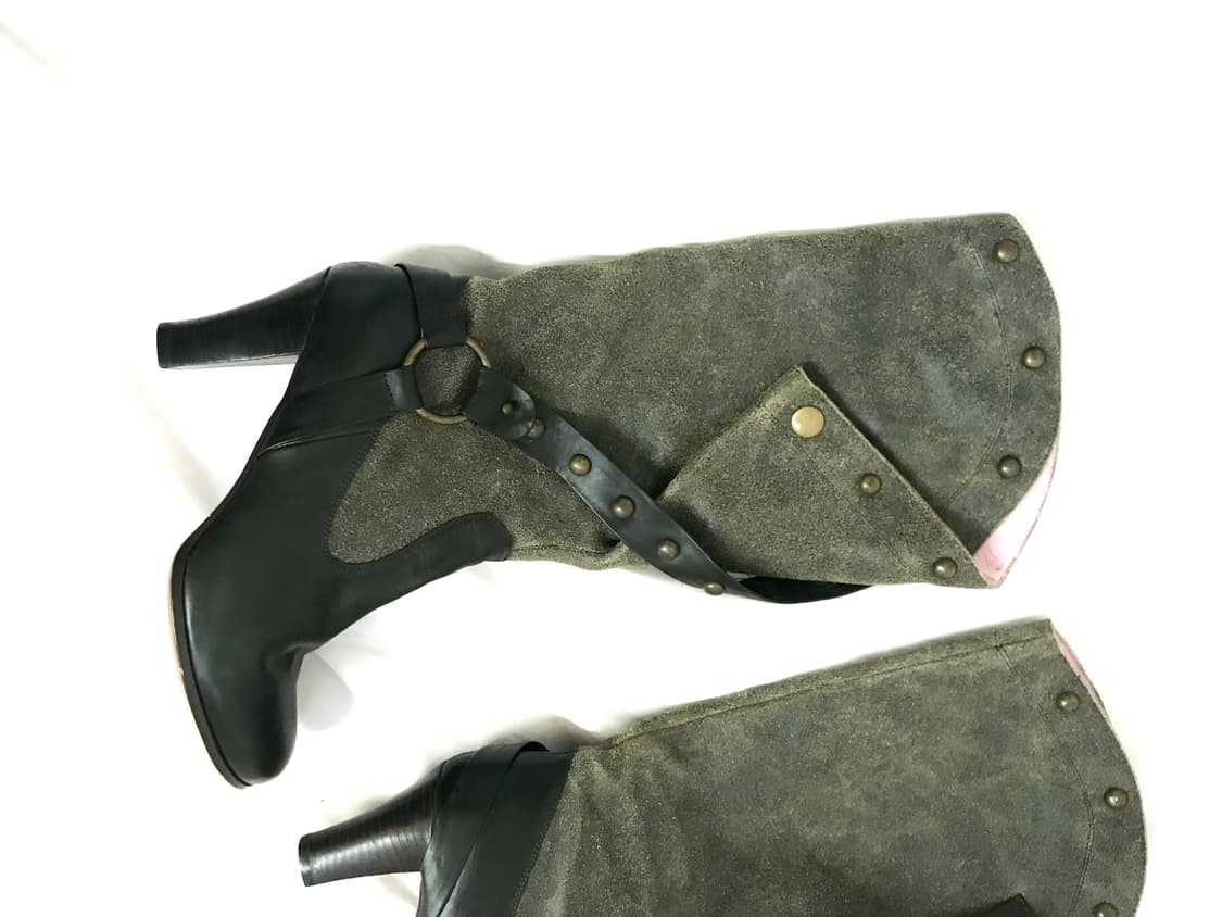 Khaki stud 2way western boots 상품이미지5