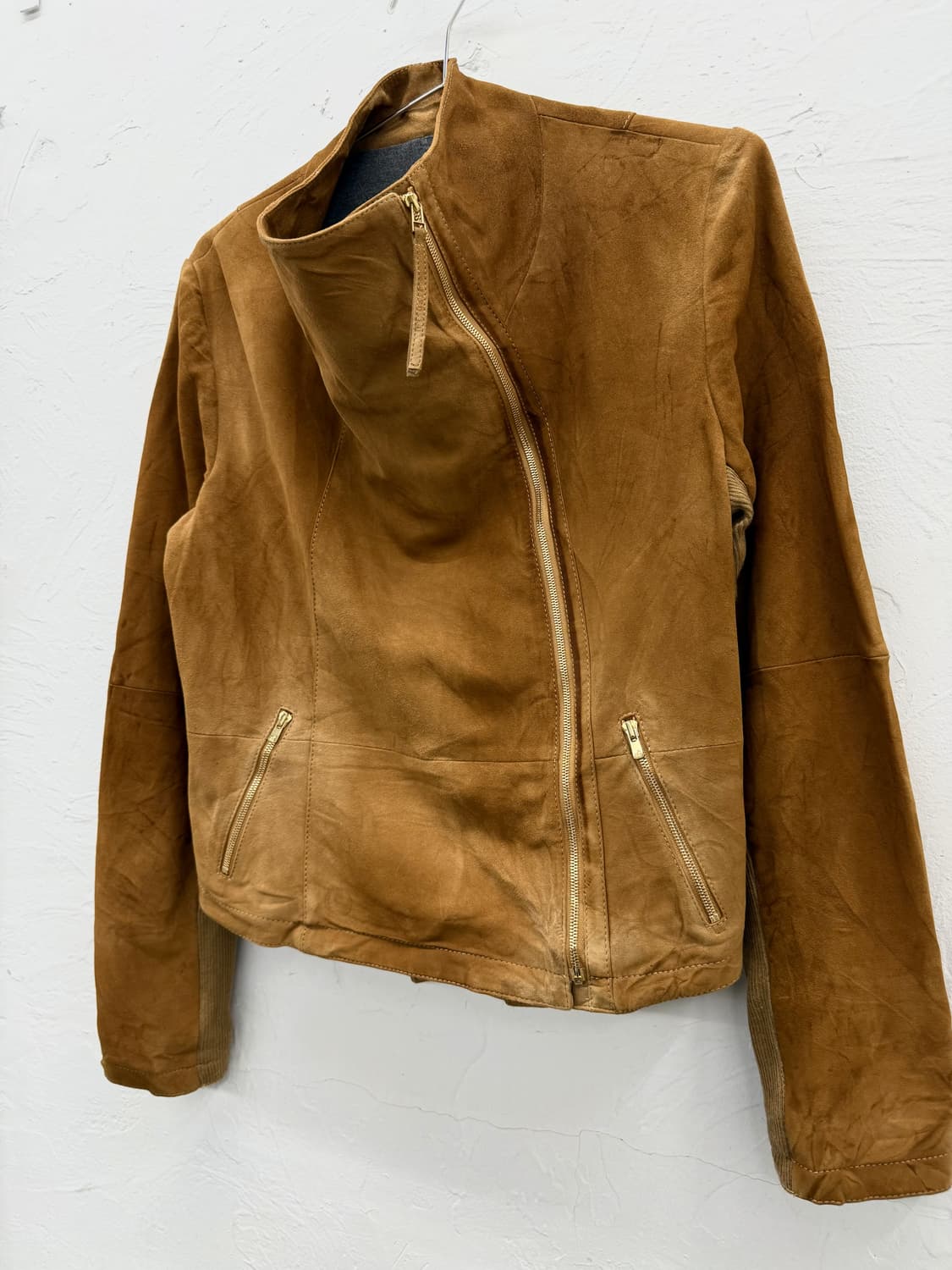 area free 니트 패널 집업 자켓 상품이미지2