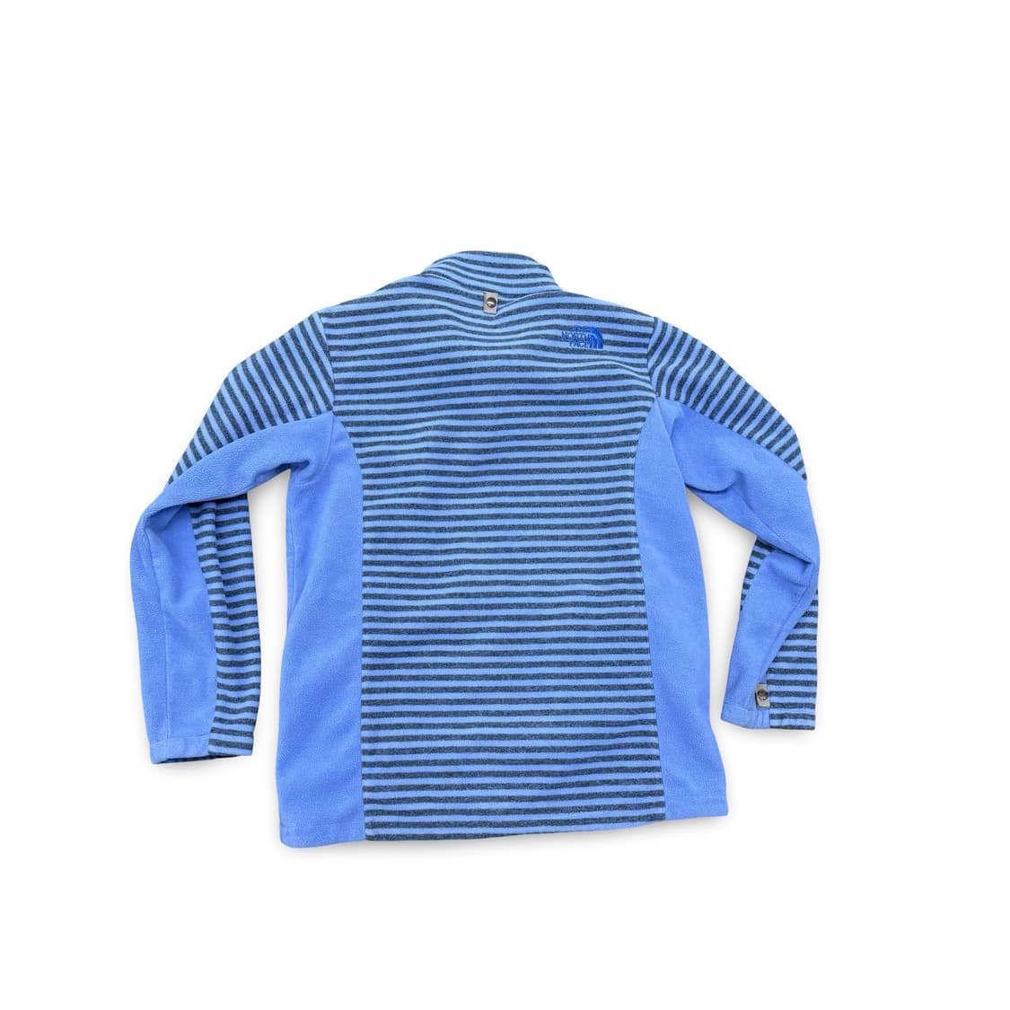 (100)노스페이스 스트라이프 블루 플리스 자켓 상품이미지2