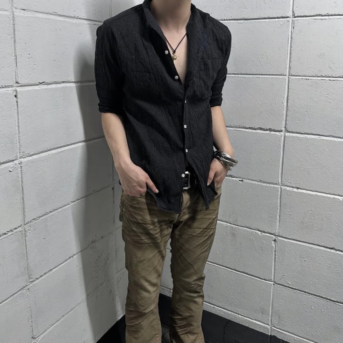 Nicole club glitter corduroy shirts 상품이미지3