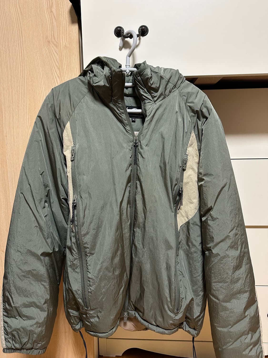 와일드띵스 마운틴 필드 패딩 자켓 모스그린m 상품이미지2