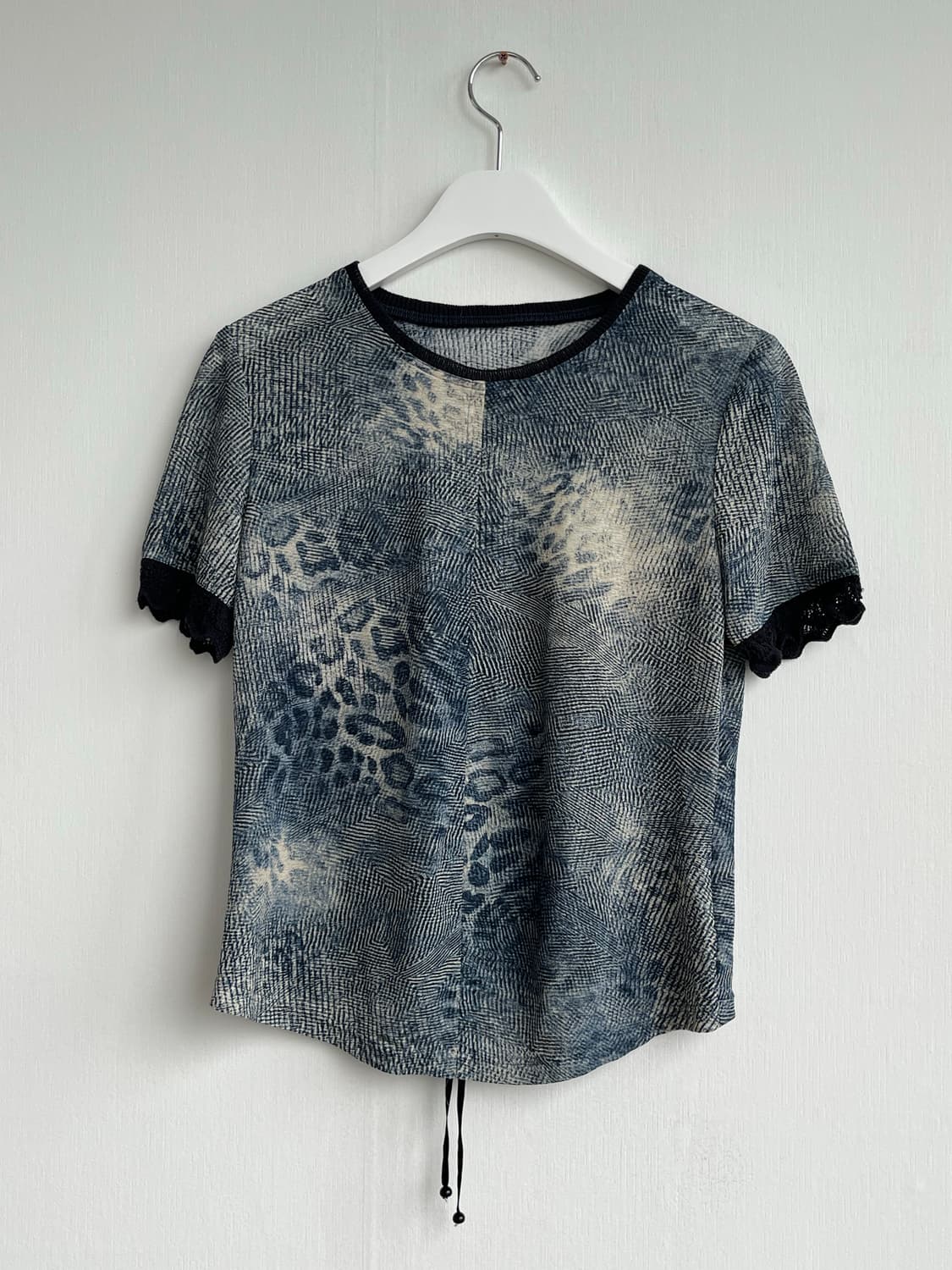 Vintage Ruched Print Tee 상품이미지1