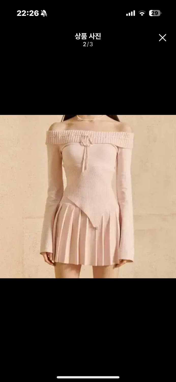 글로니 클래식 베라 스윙 롱 슬리브 핑크 상품이미지3