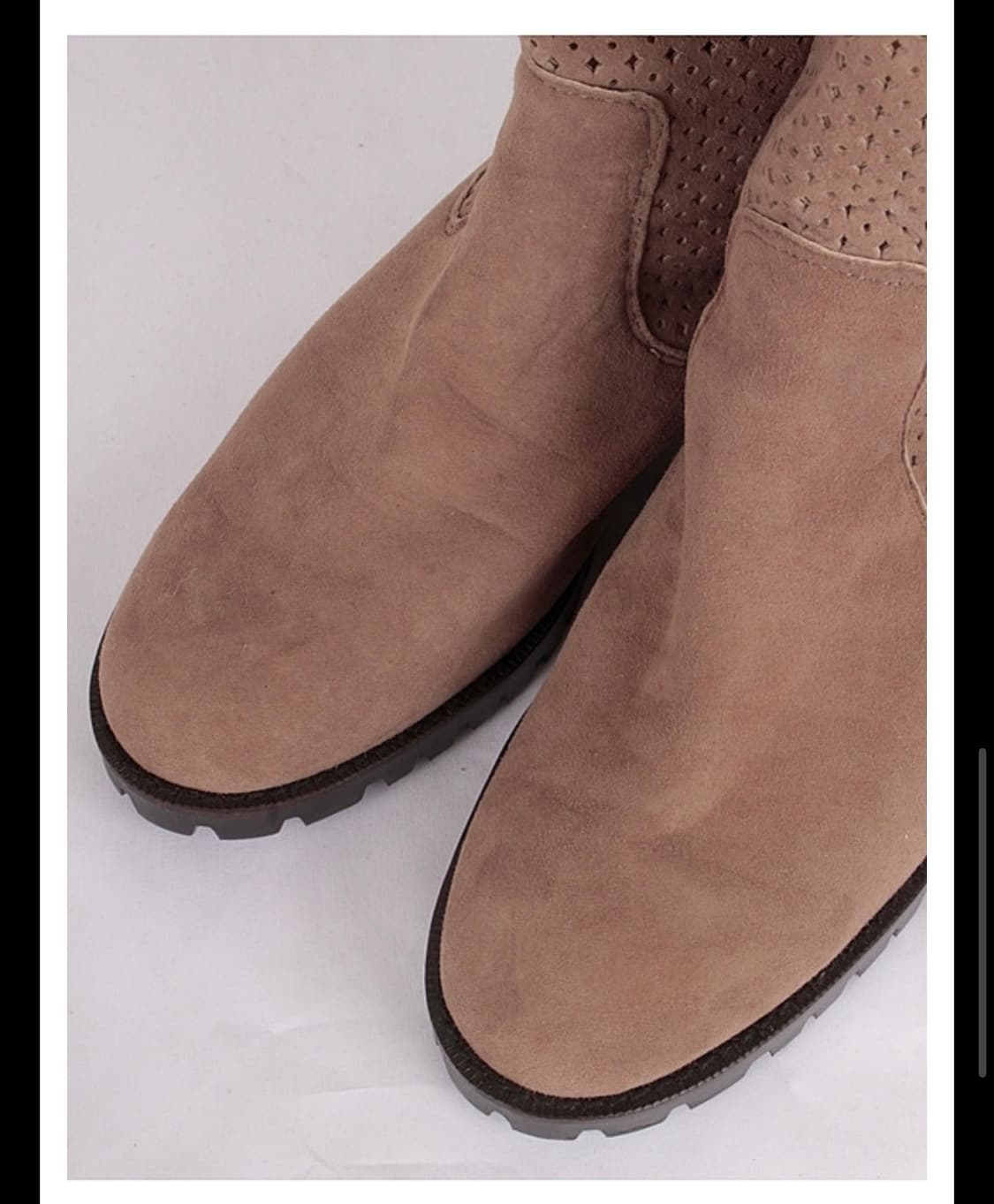 OTA 슈 갤러리 스웨이드 펀칭 부츠 상품이미지2