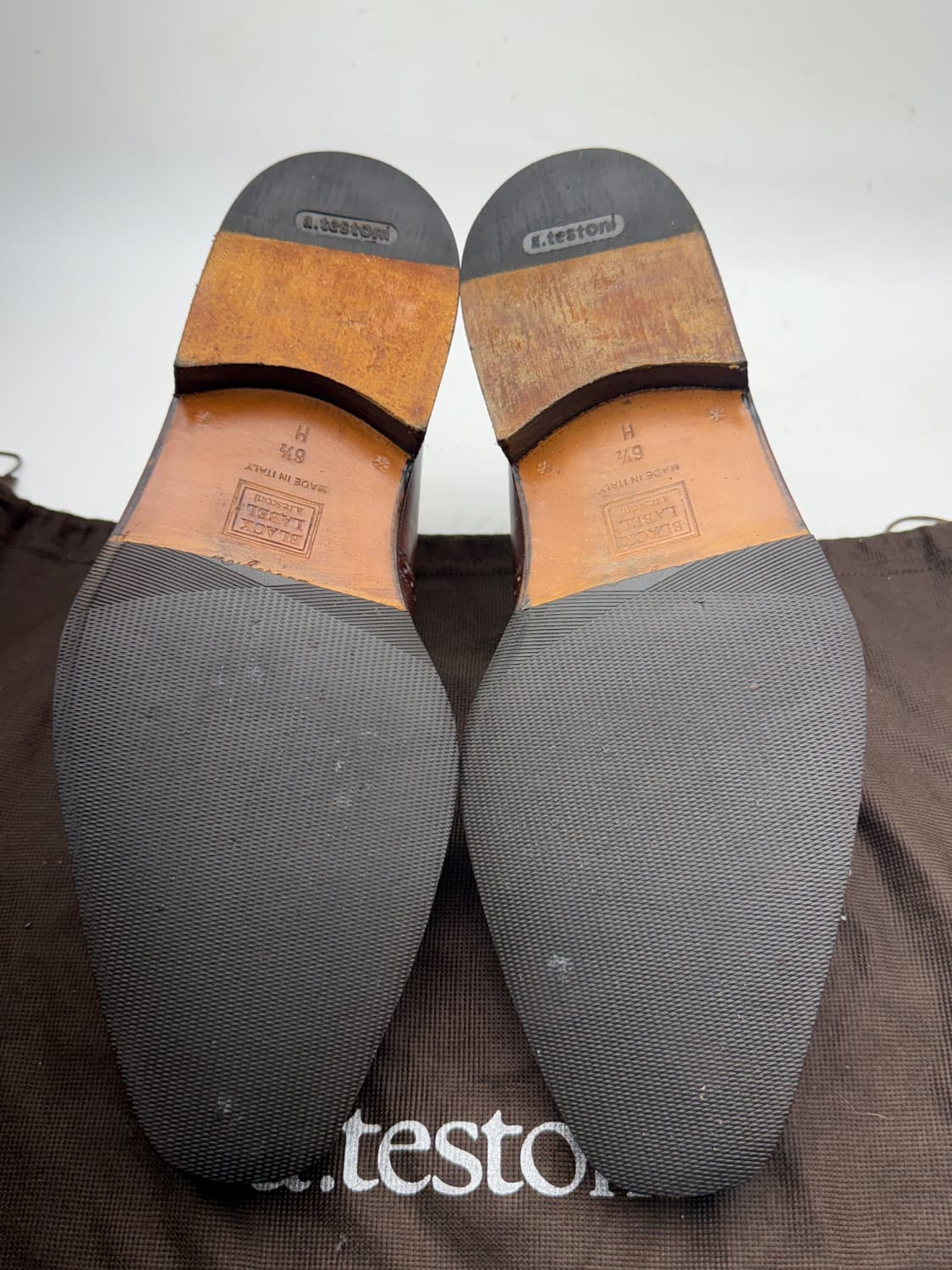 정품)블랙라벨 아 테스토니구두 255 상품이미지9