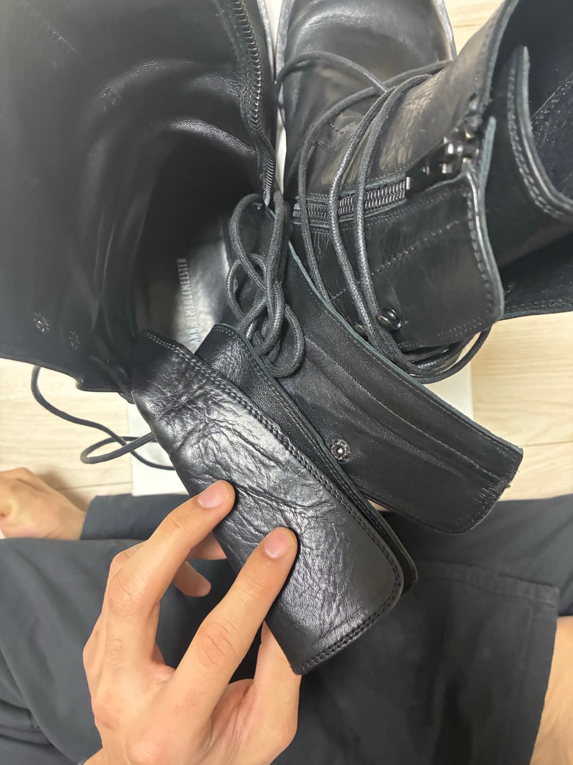 앤드뮐미스터 백레이스 부츠 44 상품이미지5