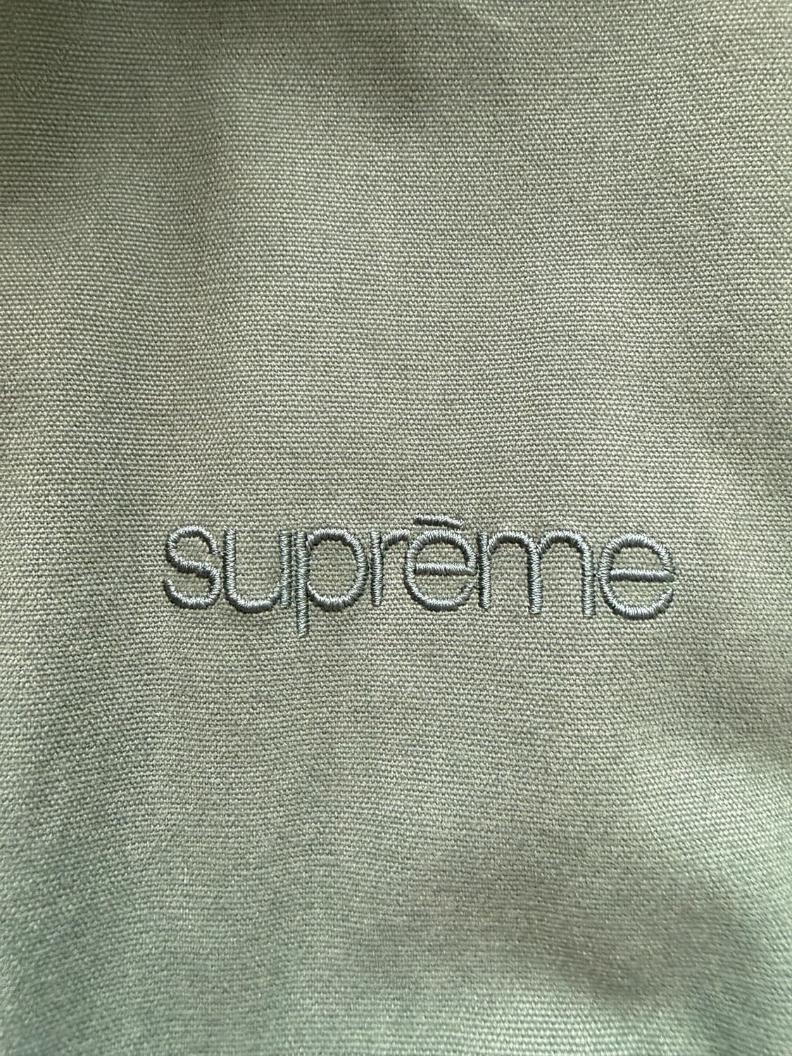 슈프림 23FW 레더칼라자켓 그린 M 상품이미지4