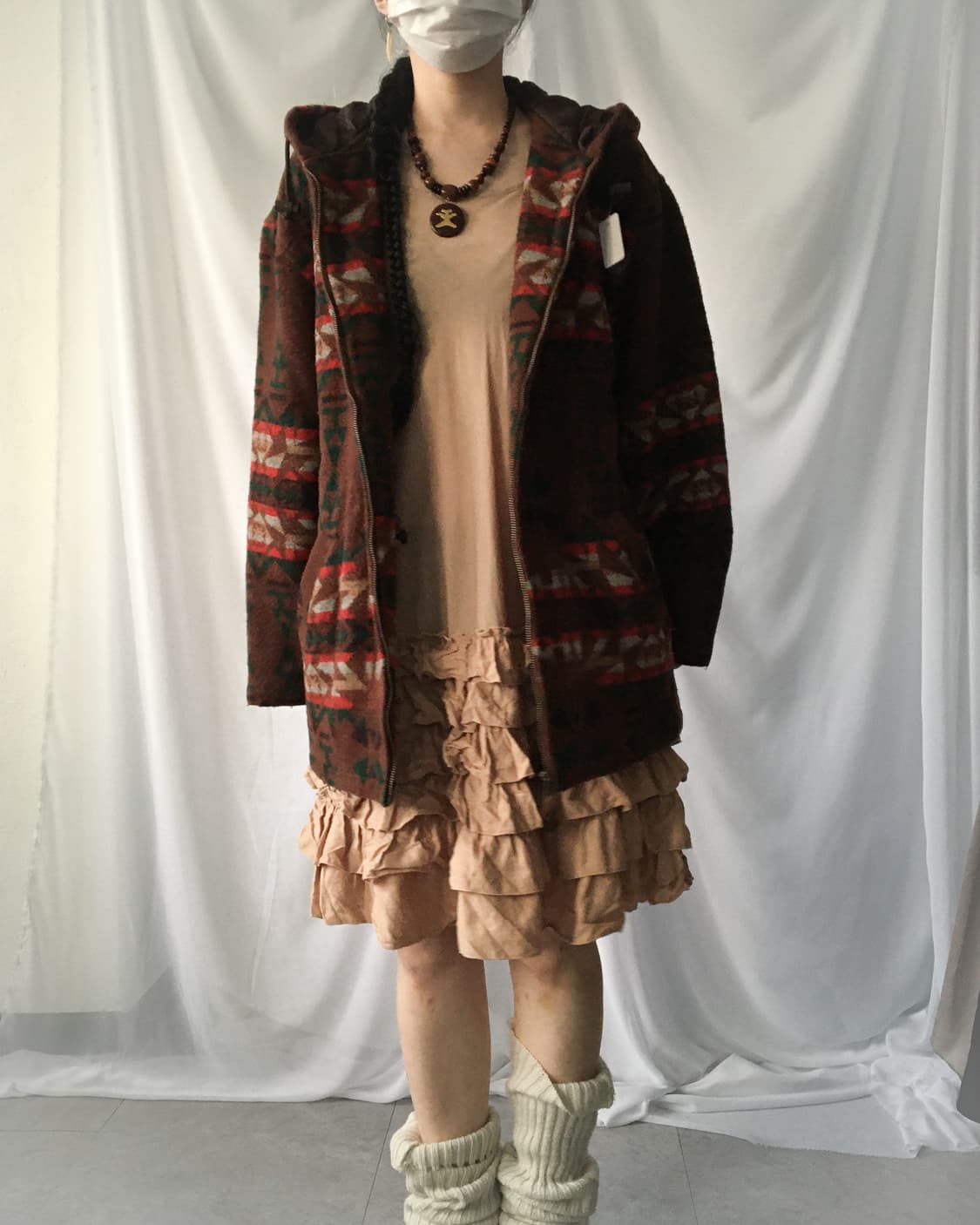 Ethnic mood hood zip up 상품이미지7