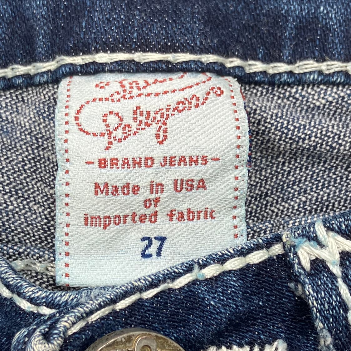 [27] 트루릴리젼 조이 빅티 스티치 데님 상품이미지7