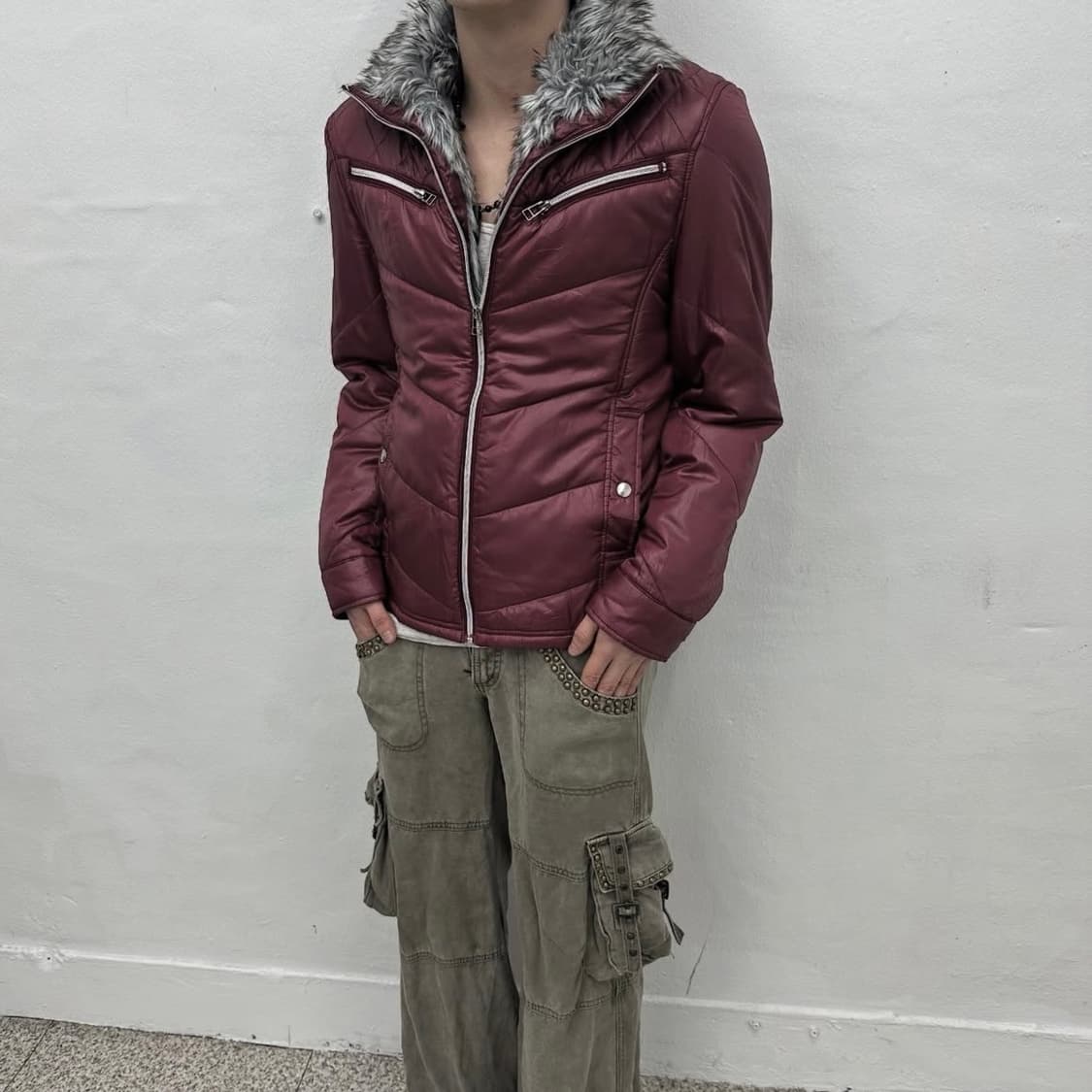 Spanish Y2K fur down jacket 상품이미지4