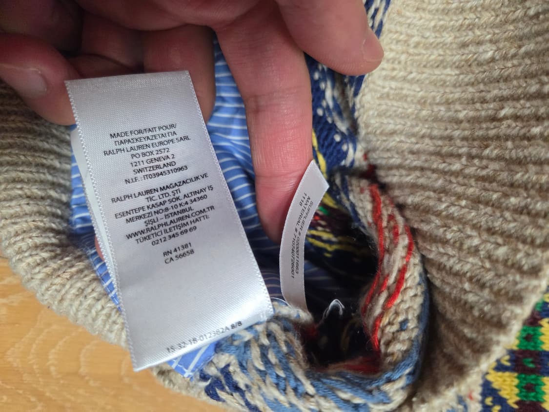 폴로 타이거 페어아일 니트 M 상품이미지4