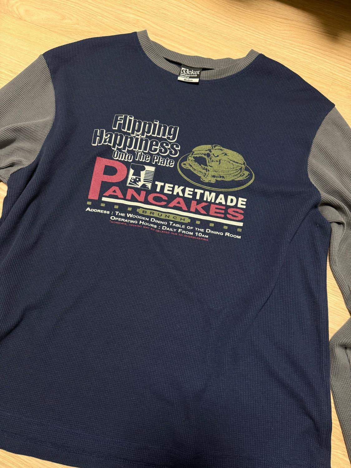 테켓 Teket pancake waffle 롱슬리브 상품이미지1