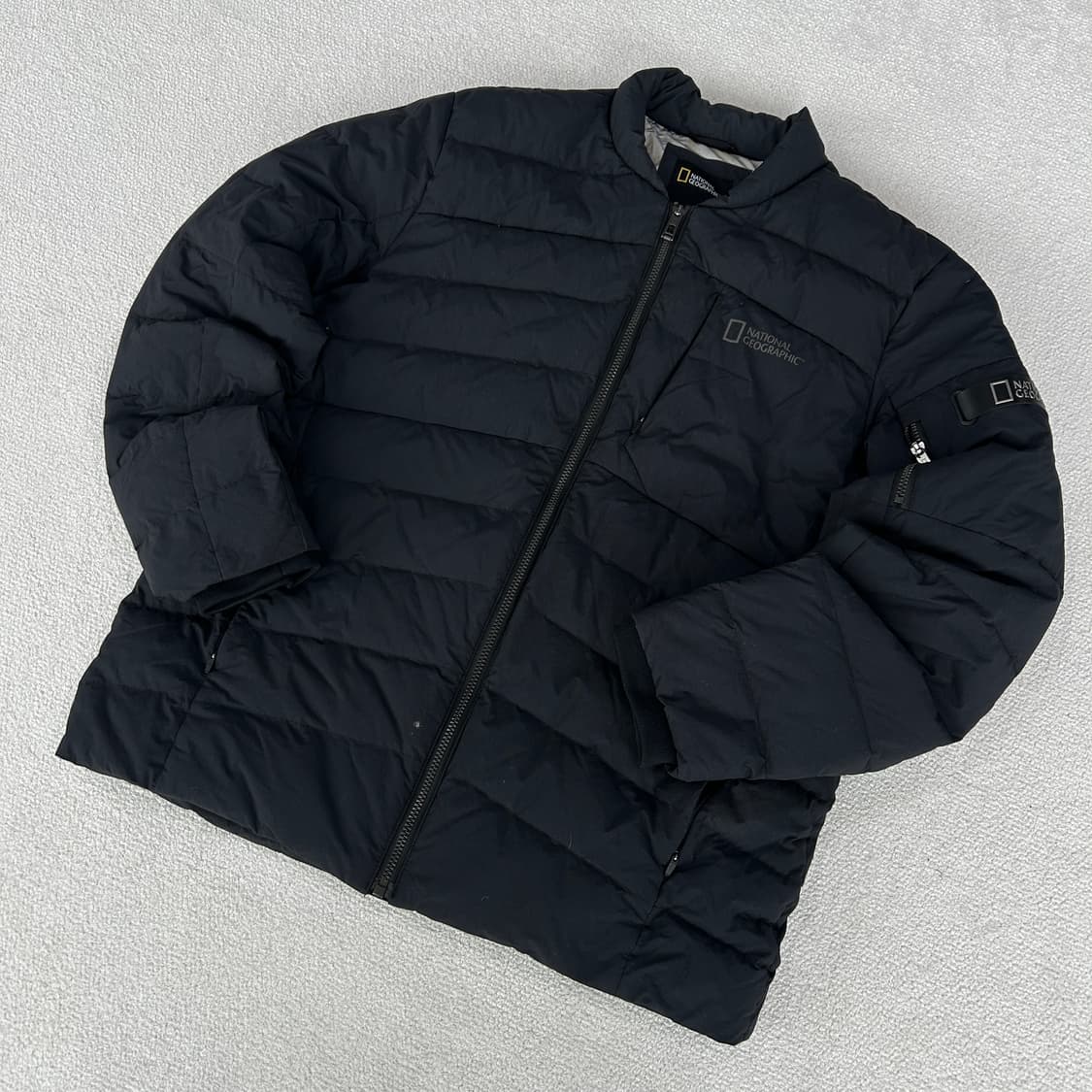 내셔널지오그래픽 블랙 패딩 자켓 L 상품이미지1