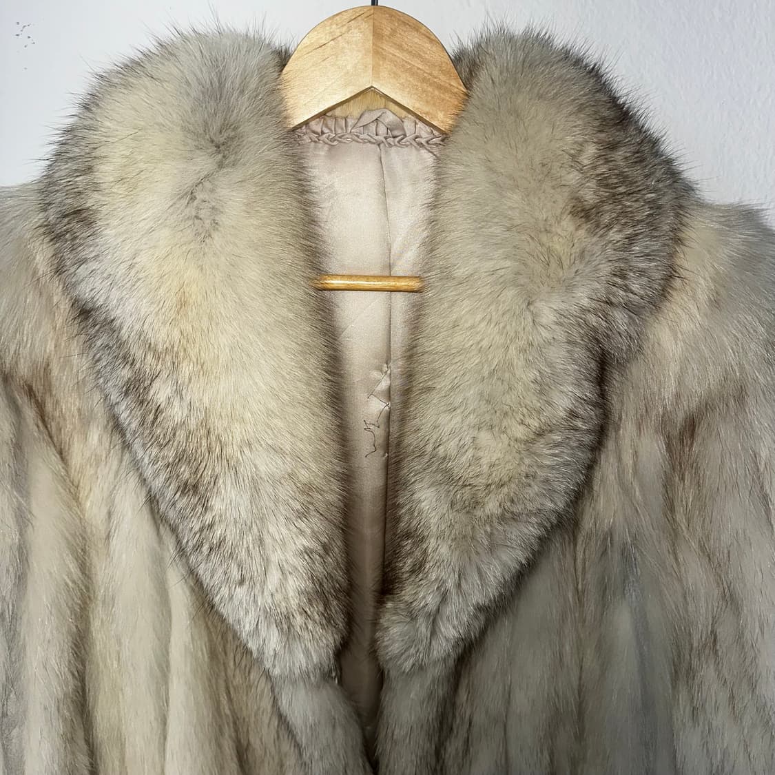 화이트 믹스컬러 사가폭스 퍼자켓M 상품이미지5