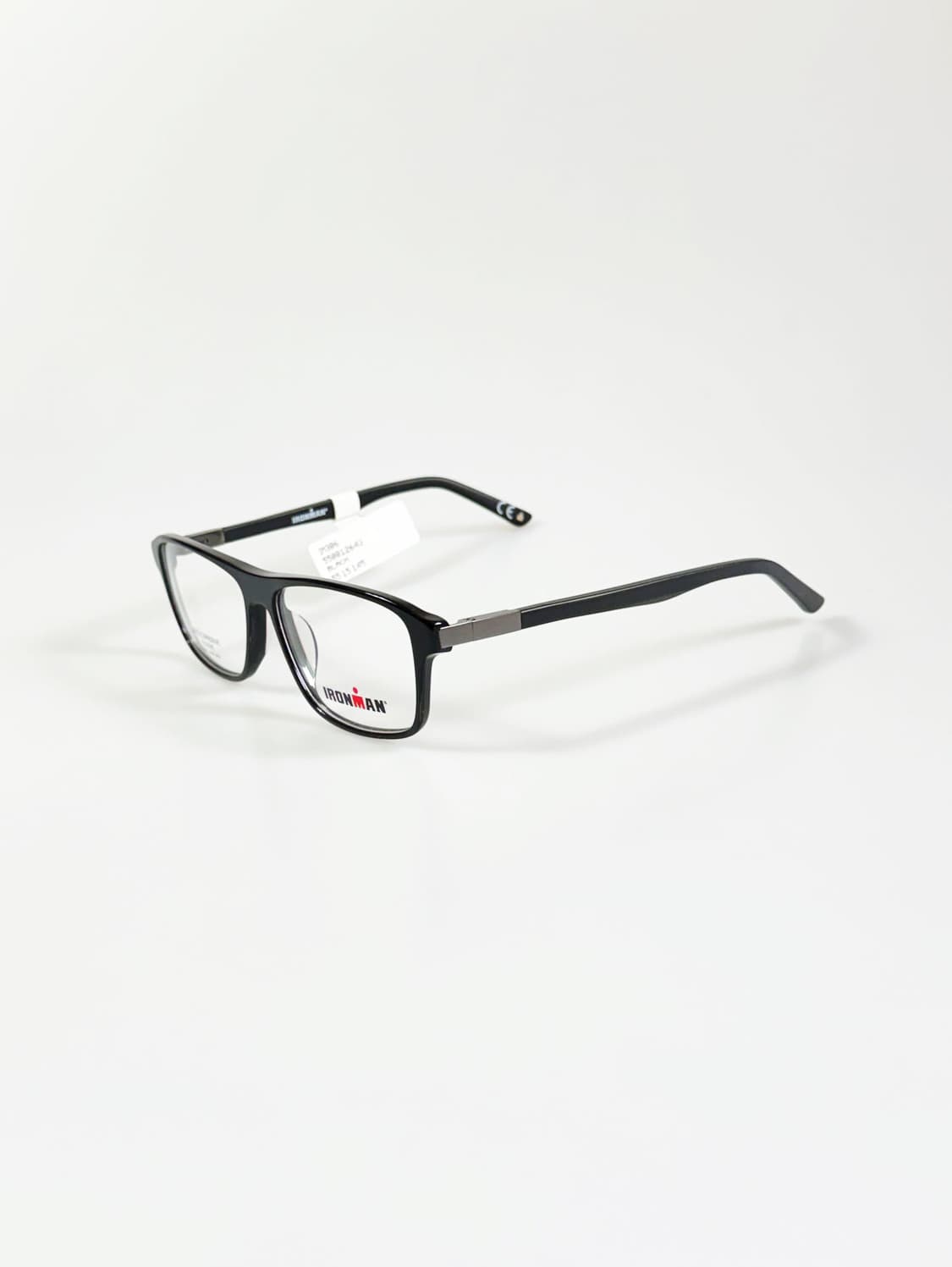 IRONMAN 블랙 뿔테 스퀘어 프레임 빈티지 안경 상품이미지3