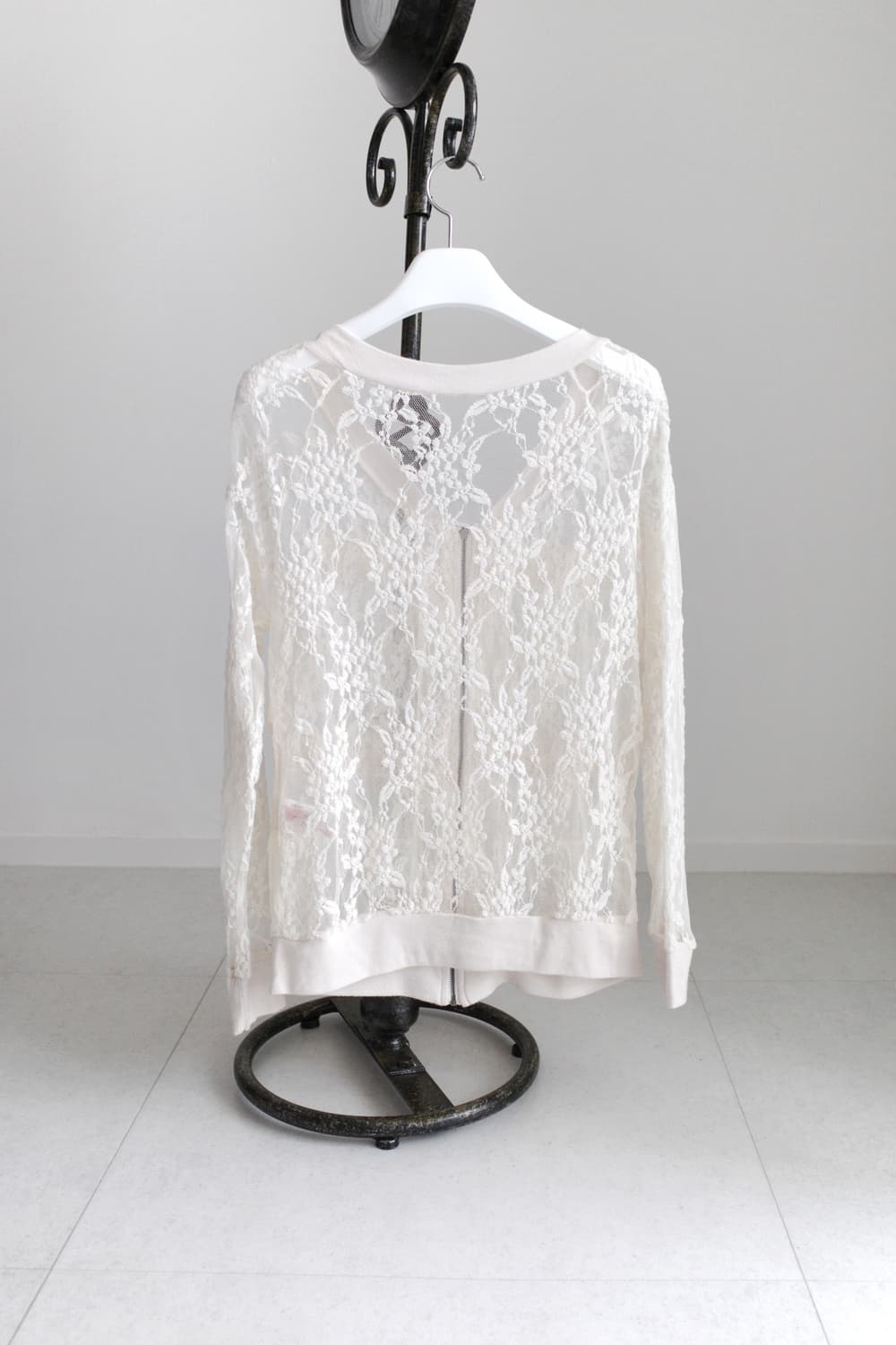 lace see-through zip-up  상품이미지2