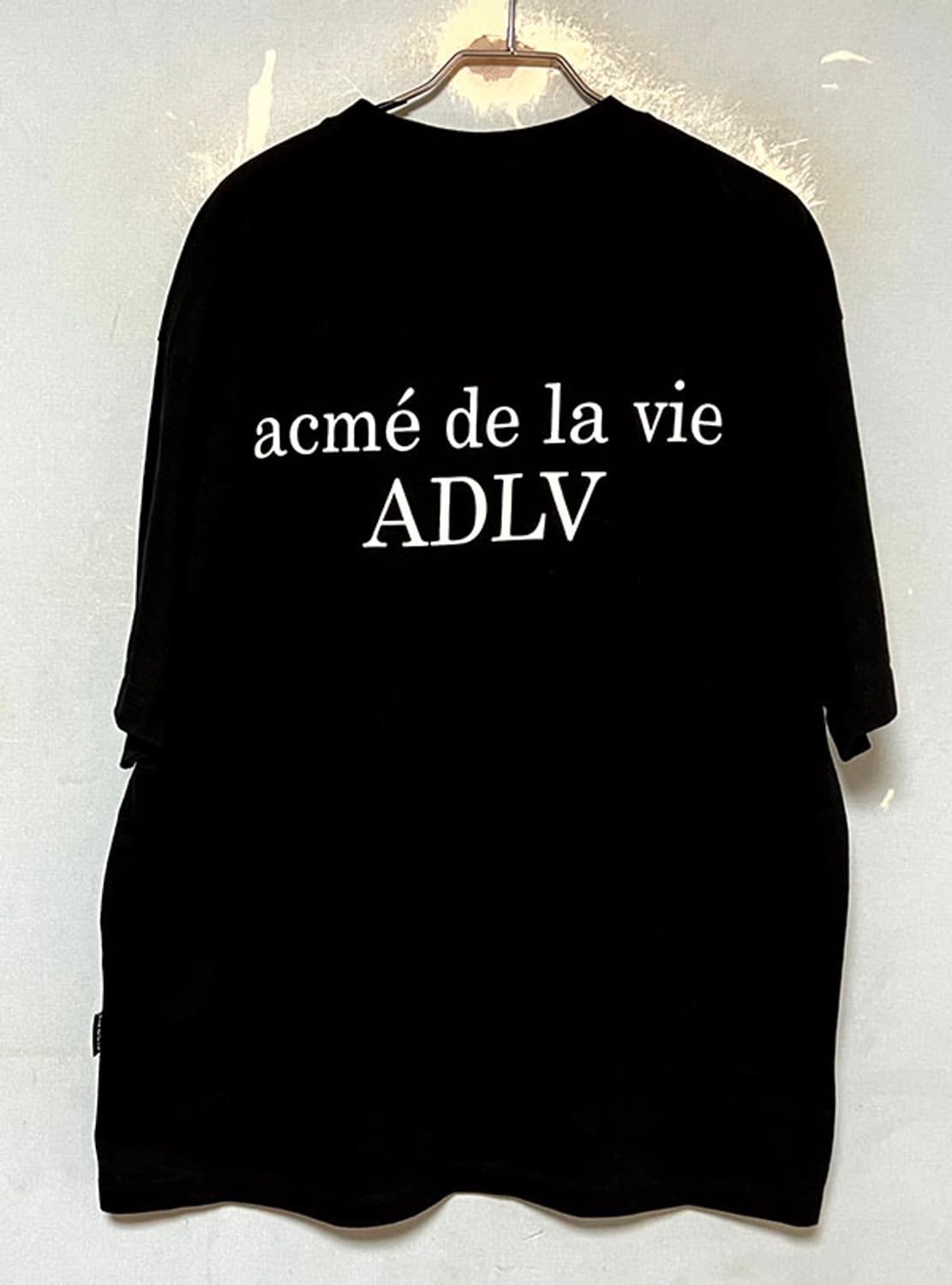 아크메드라비 남자 반팔티셔츠 블랙 오버핏 스트릿룩 2사이즈 XL 105 상품이미지2