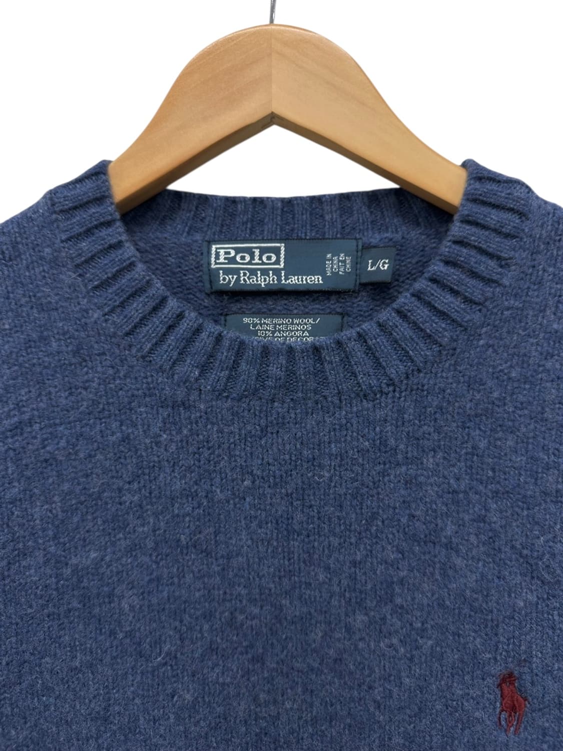 00s 폴로 울 니트 인디고블루 (여성L) 상품이미지3