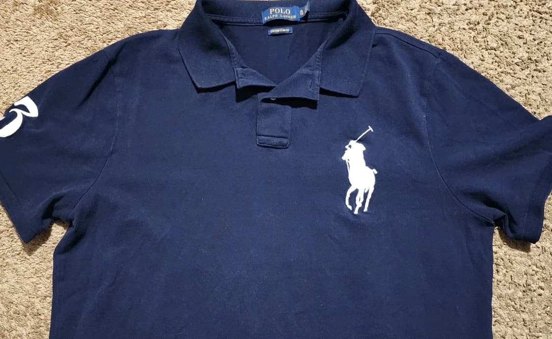 폴로 랄프로렌 빅포니 카라티 네이비 화이트 상품이미지2