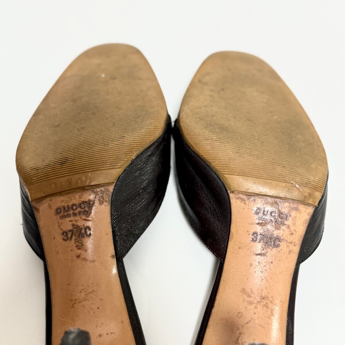 구찌 레더 체인 뮬 ⚡️희귀 y2k 빈티지 상품이미지5