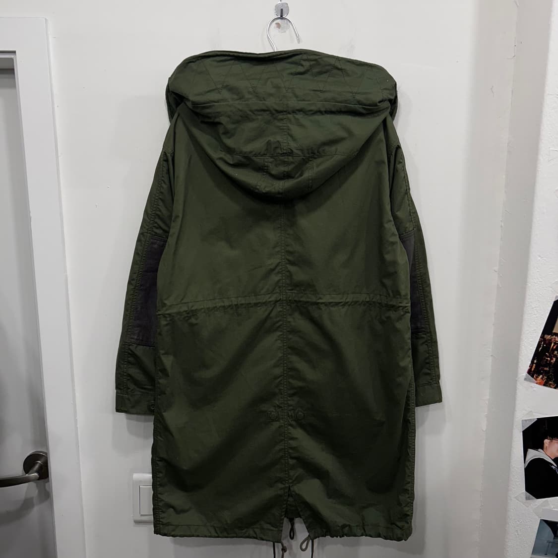 카이아크만 레더패치 후드 롱야상 개파카 상품이미지5