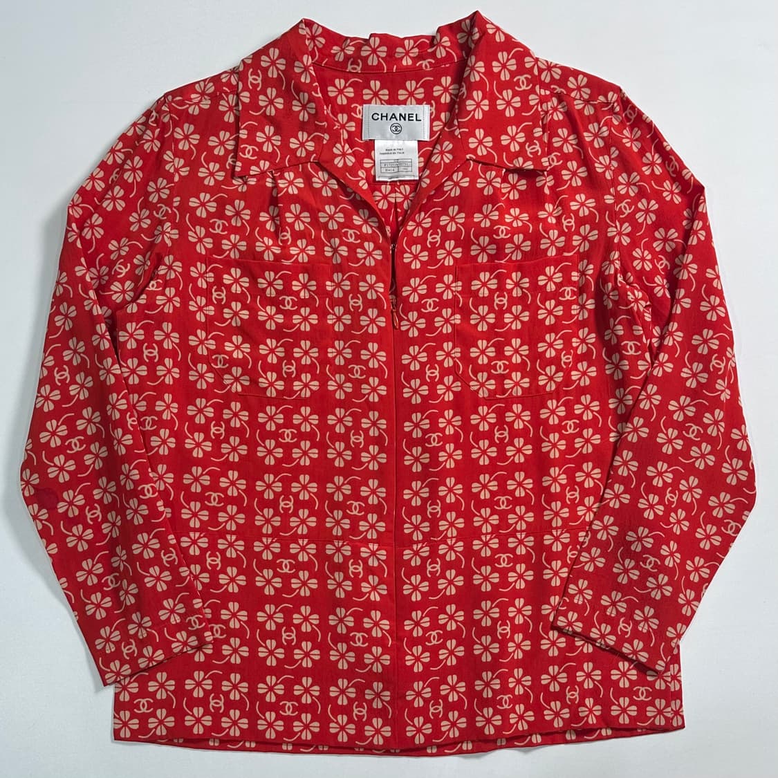 샤넬 CC로고 실크 블라우스  상품이미지1