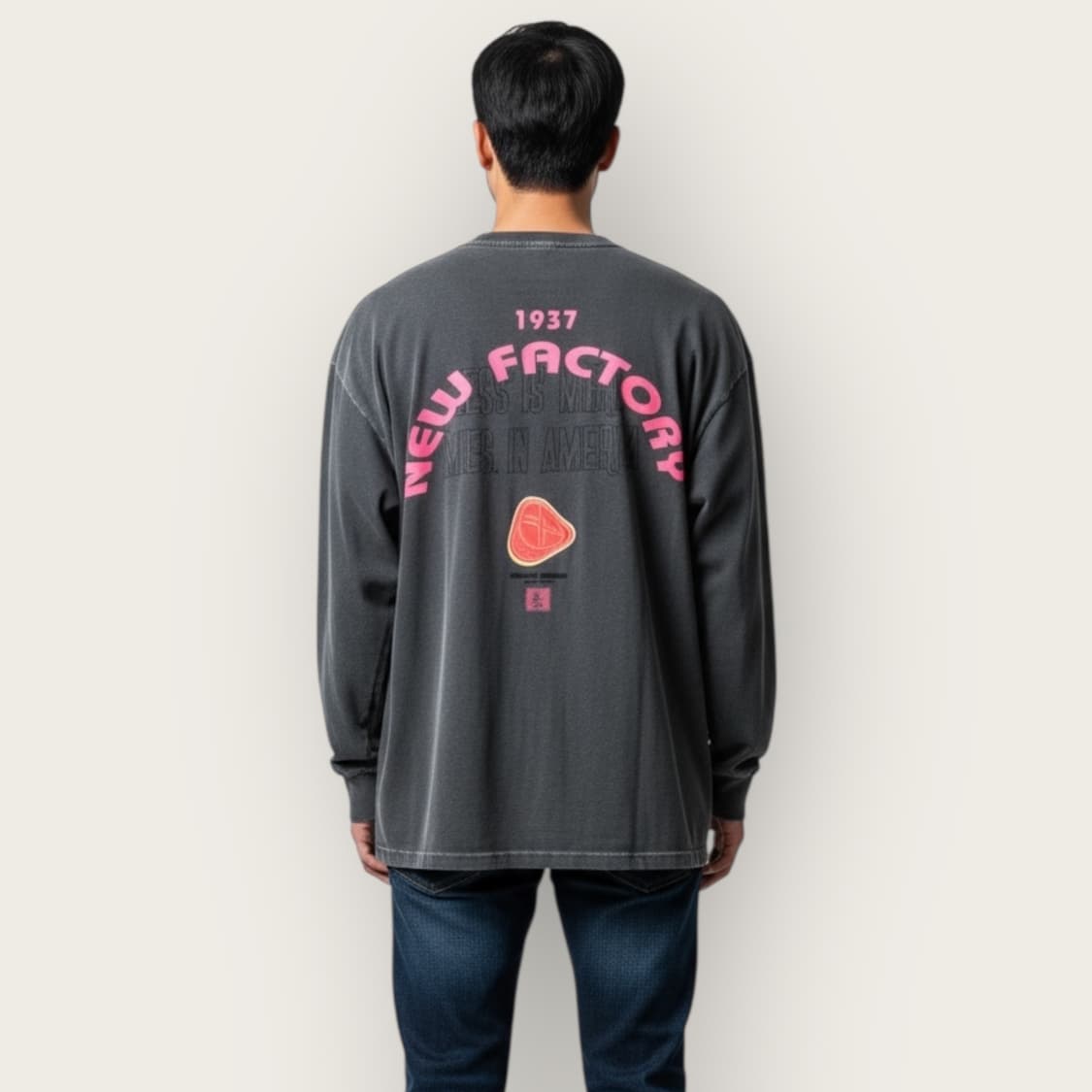 솔리드옴므 20SS 백프린팅 롱슬리브 상품이미지1