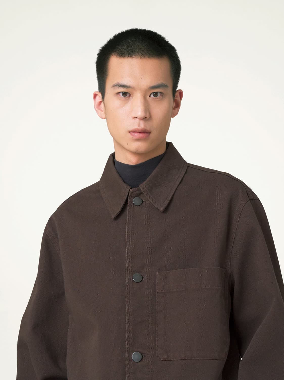 르메르 23fw 박시 트러커 데님 자켓 브라운 / 46 상품이미지2