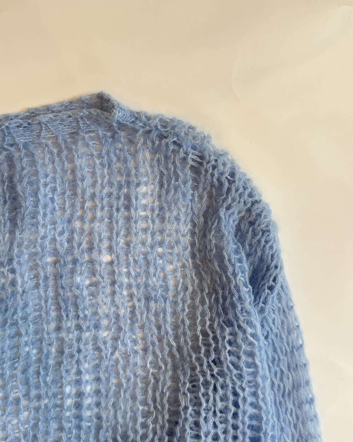 BLUE MOHAIR LOOSE KNIT SWEATER 상품이미지2