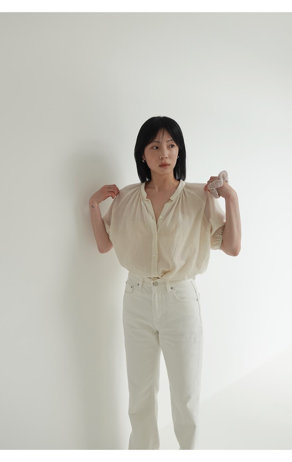 M.O.K 셔링 블리우스 상품이미지4