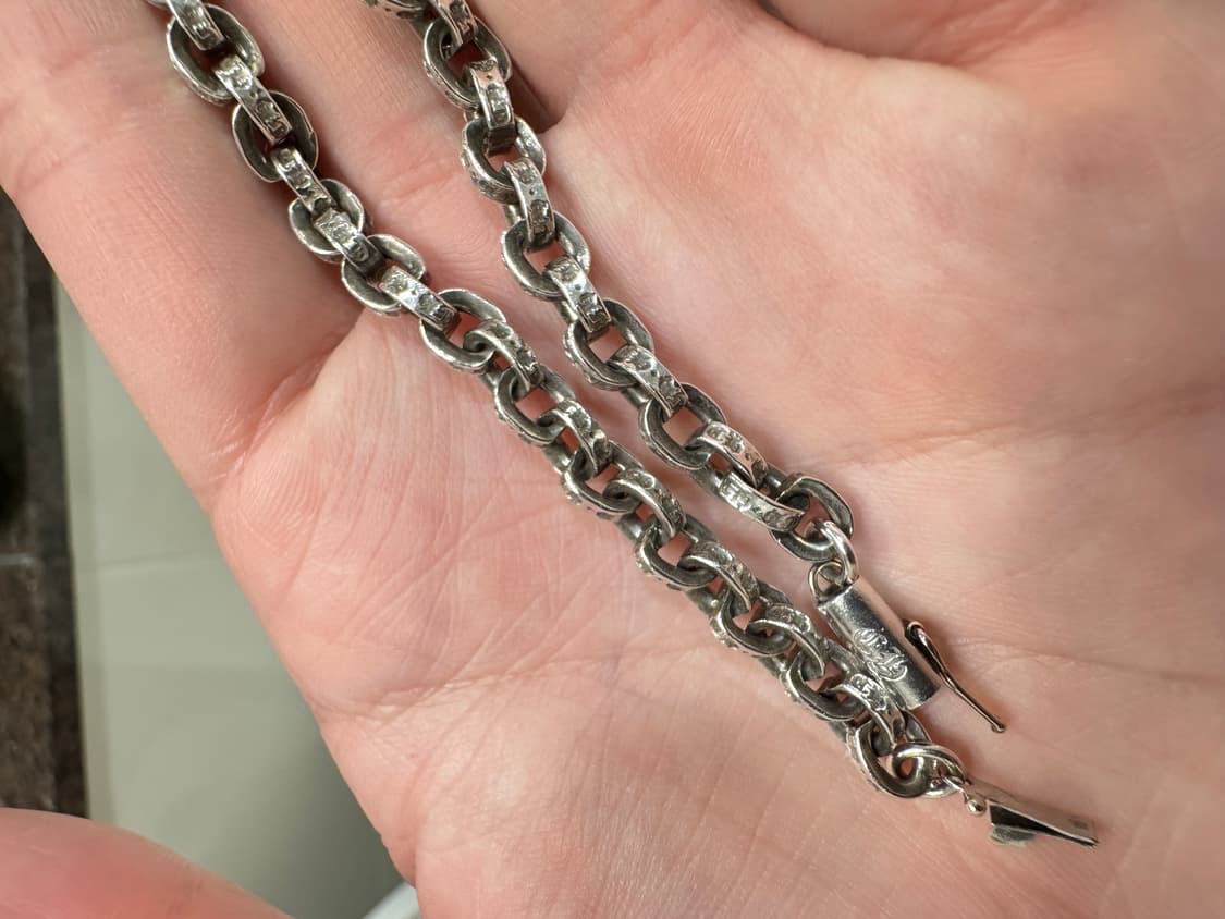 크롬하츠 페이퍼체인 팔찌 7인치 상품이미지2